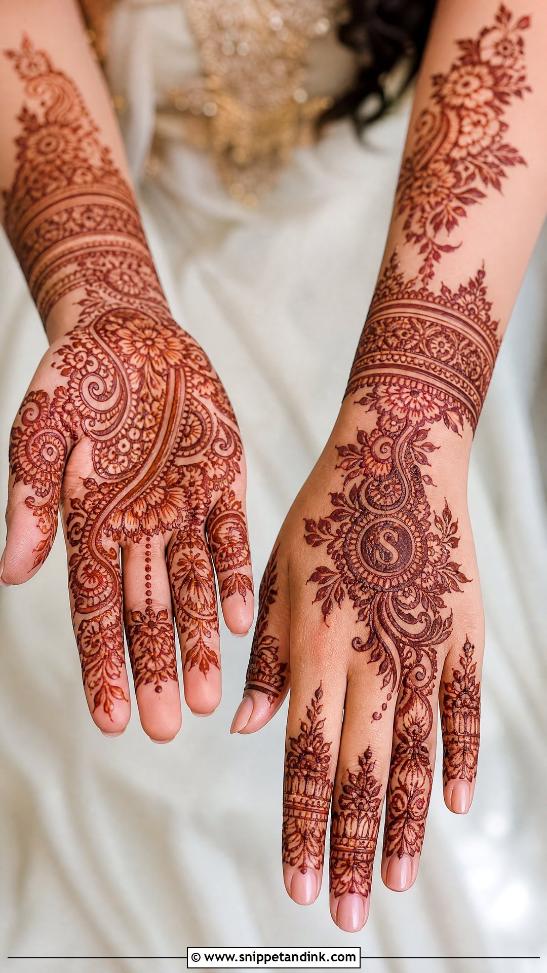 Qatari Bridal Henna Design - Snippet and Ink - 20 Khaleeji Bridal Henna Ideas