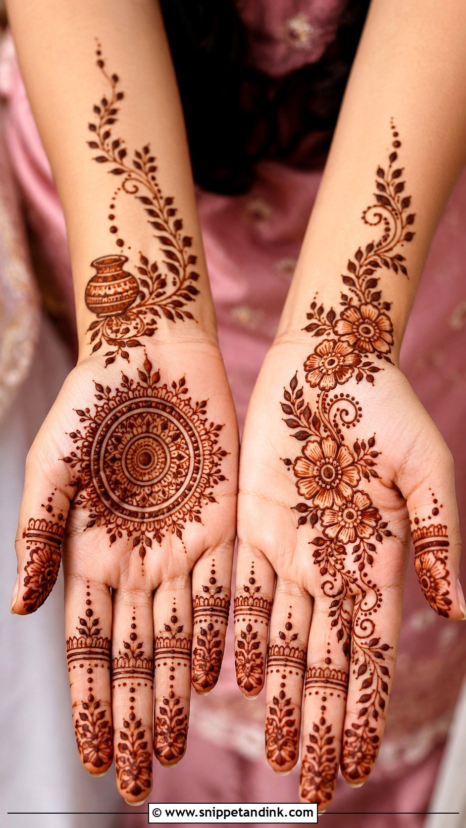 Quick Karva Chauth Mehndi Design - Snippet and Ink - 35 Karva Chauth Mehndi Designs