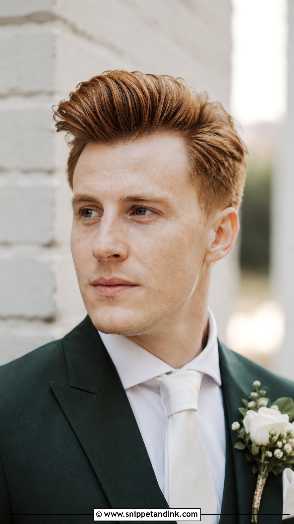 Quiff Hairstyle for Grooms - Snippet and Ink - 20 Hairstyle for Groom Ideas