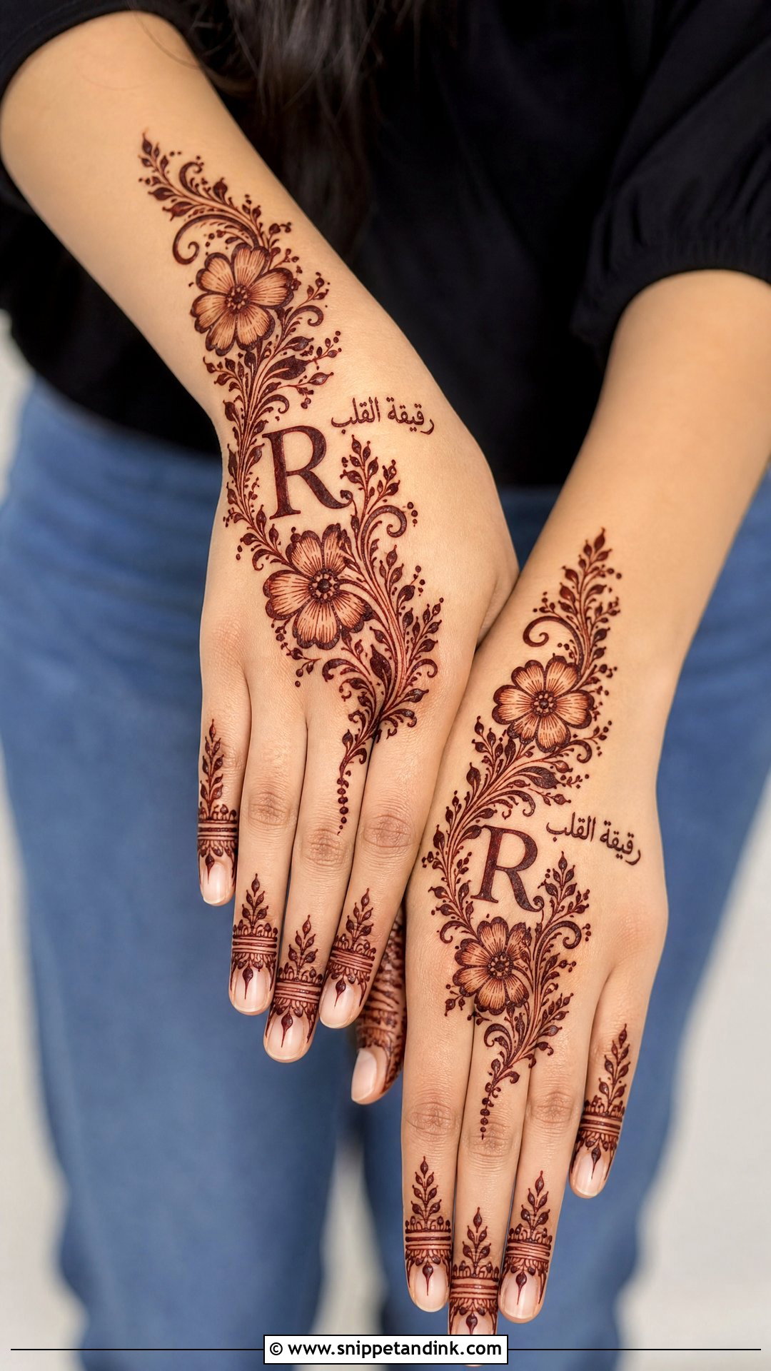 R Name Mehndi Design Arabic - Snippet and Ink - 20 R Name Mehndi Design Ideas