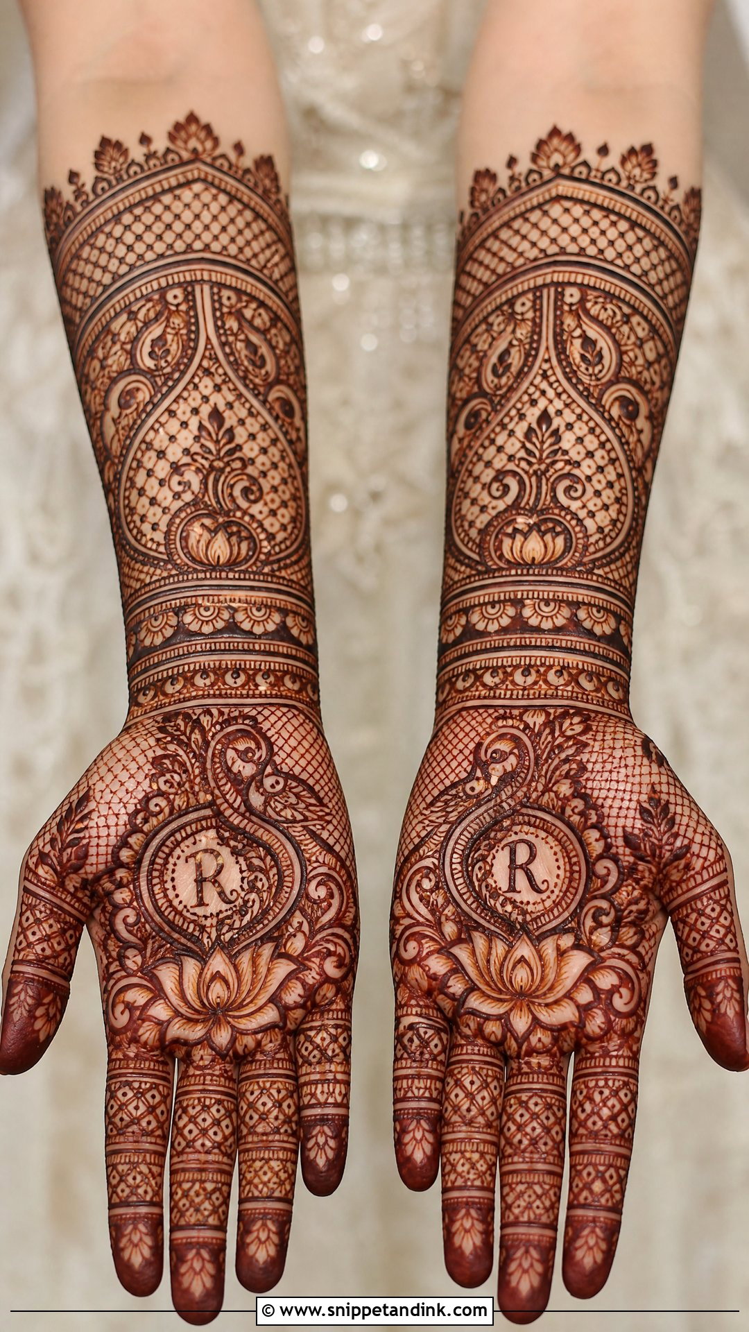 R Name Mehndi Design Bridal - Snippet and Ink - 20 R Name Mehndi Design Ideas