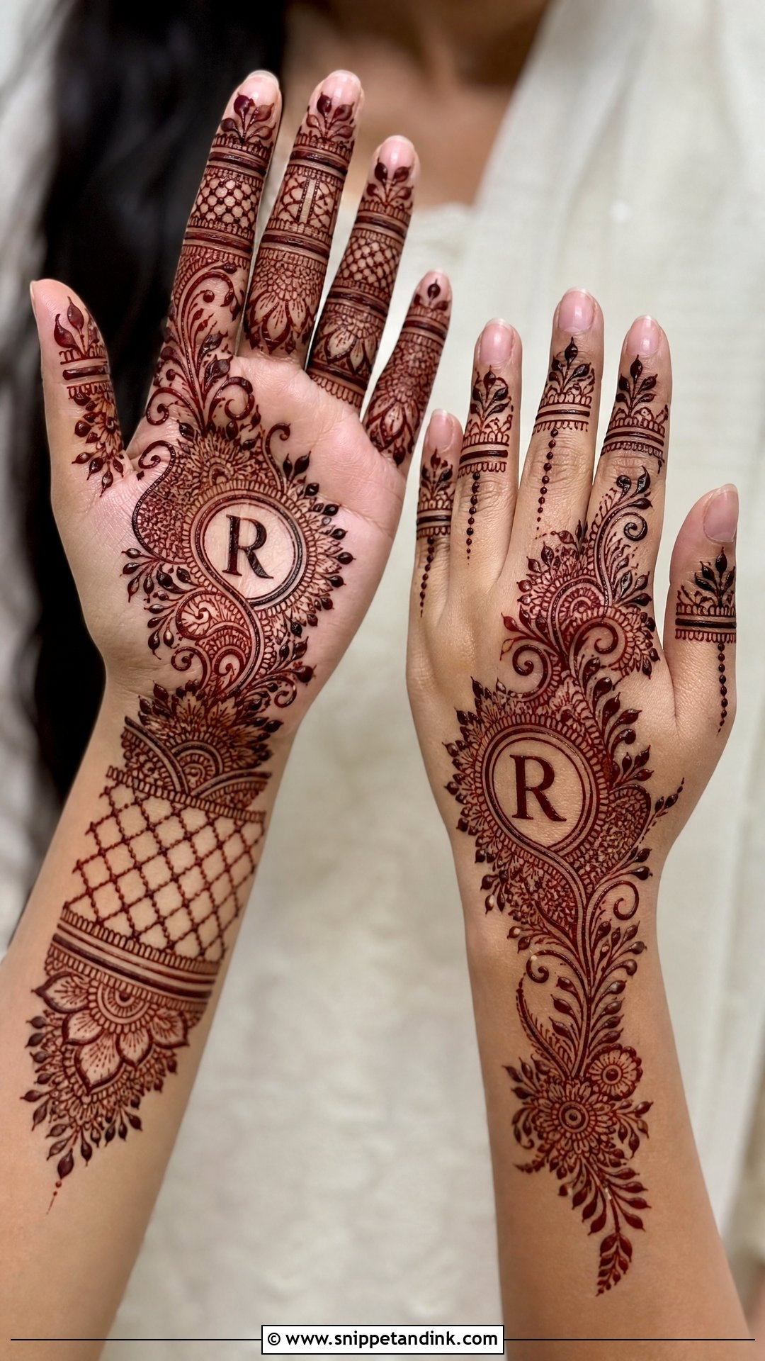 R Name Mehndi Design Indo Arabic - Snippet and Ink - 20 R Name Mehndi Design Ideas