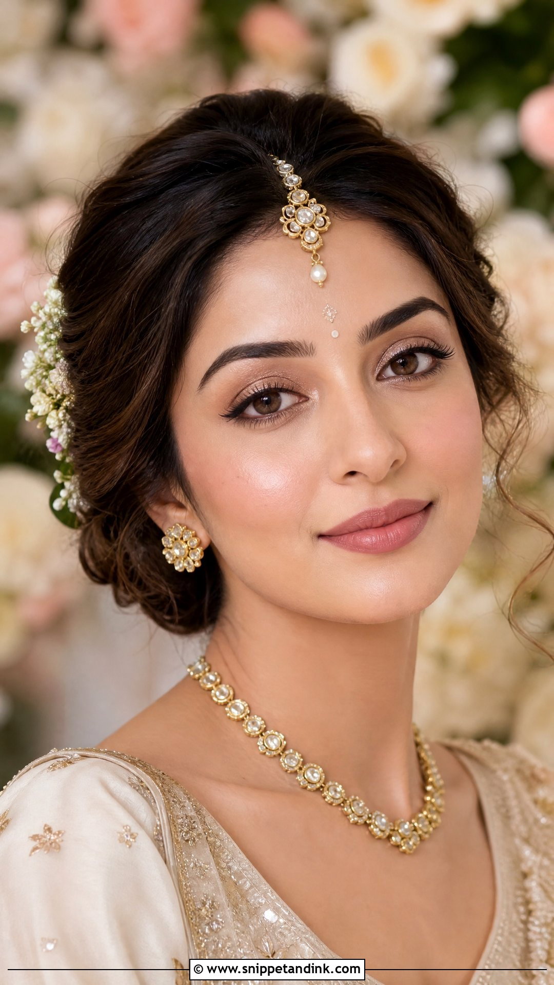 Radha Rani Bridal Makeup With Natural Glow - Snippet and Ink - 20 Radha Rani Bridal Makeup Look Ideas