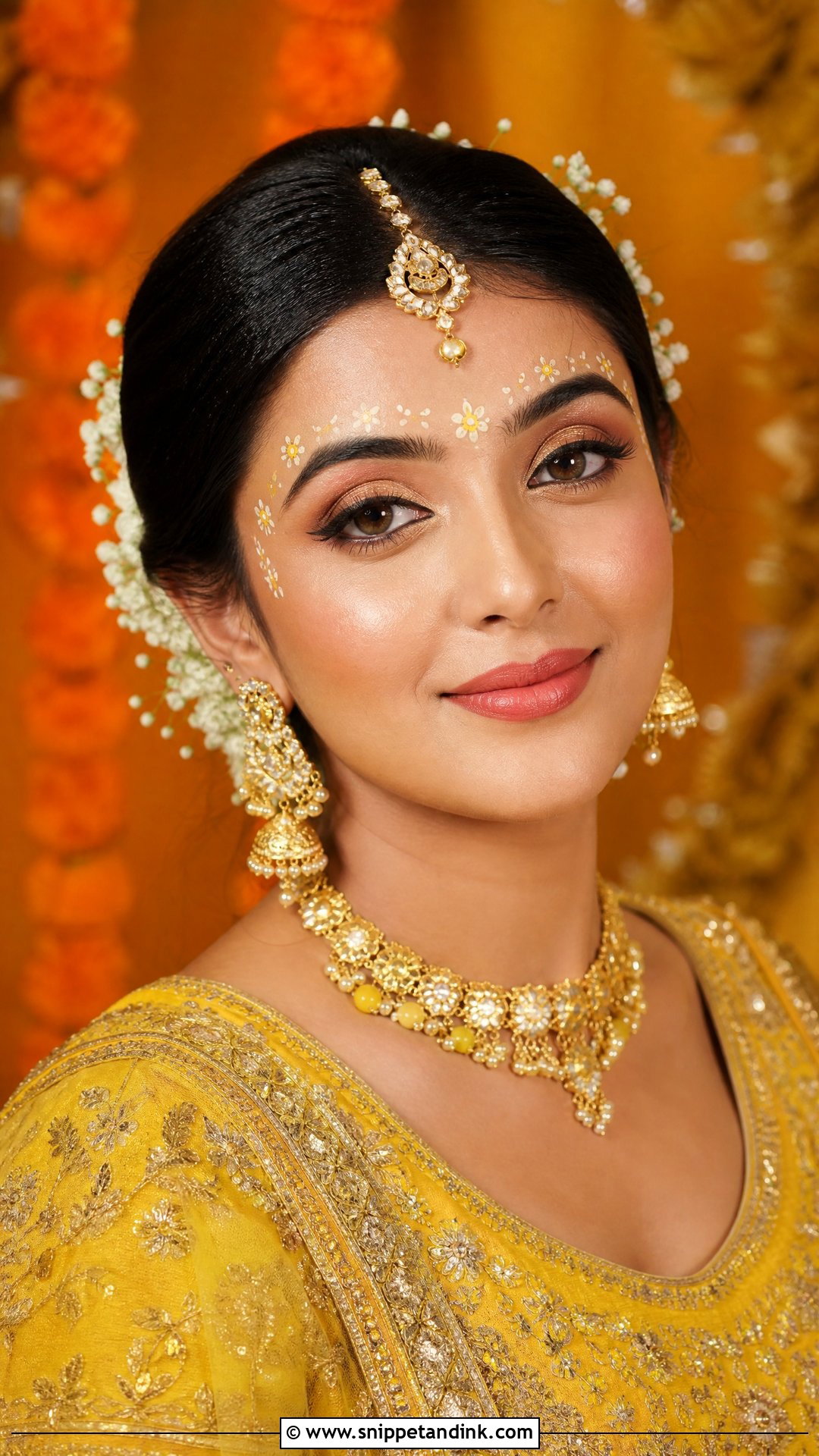 Radha Rani Bridal Makeup With Yellow Outfit - Snippet and Ink - 20 Radha Rani Bridal Makeup Look Ideas
