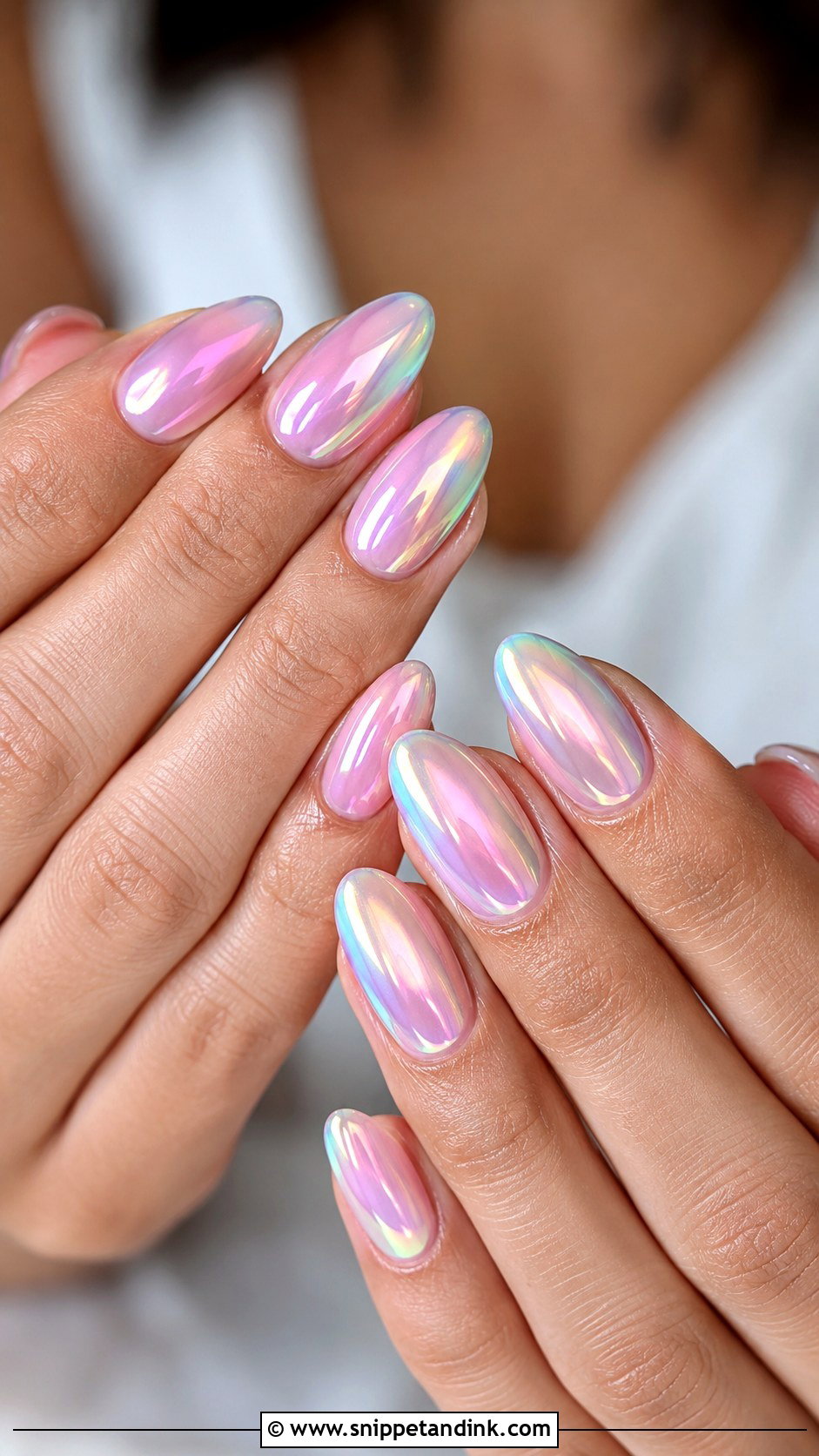 Rainbow Chrome Wedding Nails - Snippet and Ink - 20 Funky Wedding Nails