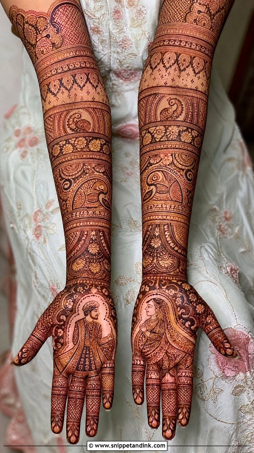 Rajasthani Back Bridal Mehndi Design - Snippet and Ink - 25 Back Bridal Mehndi Designs