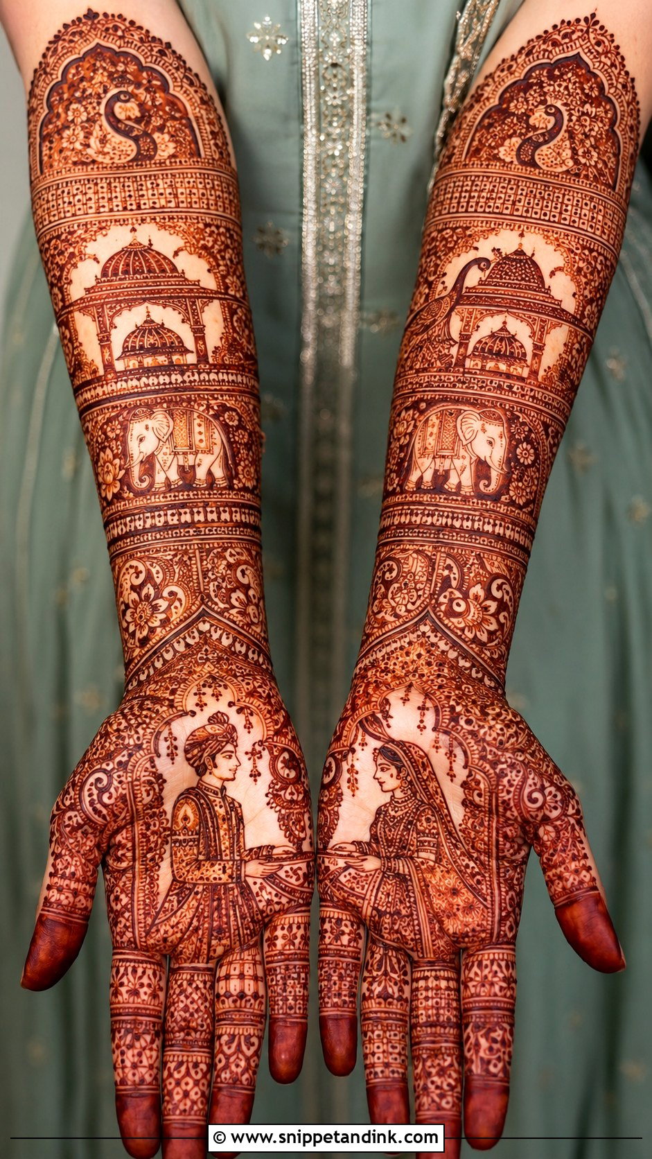 Rajasthani Bharwa Mehndi Design - Snippet and Ink - 30 Bharwa Mehndi Designs
