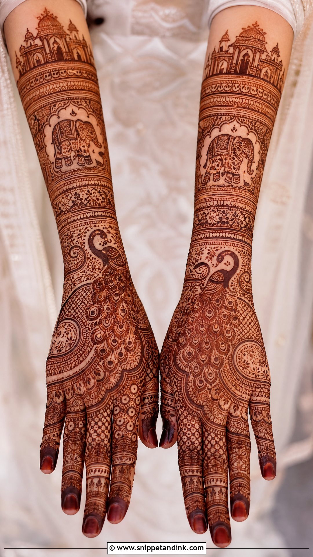 Rajasthani Bridal Back Full Hand Mehndi Design - Snippet and Ink - 25 New Bridal Back Full Hand Mehndi Designs