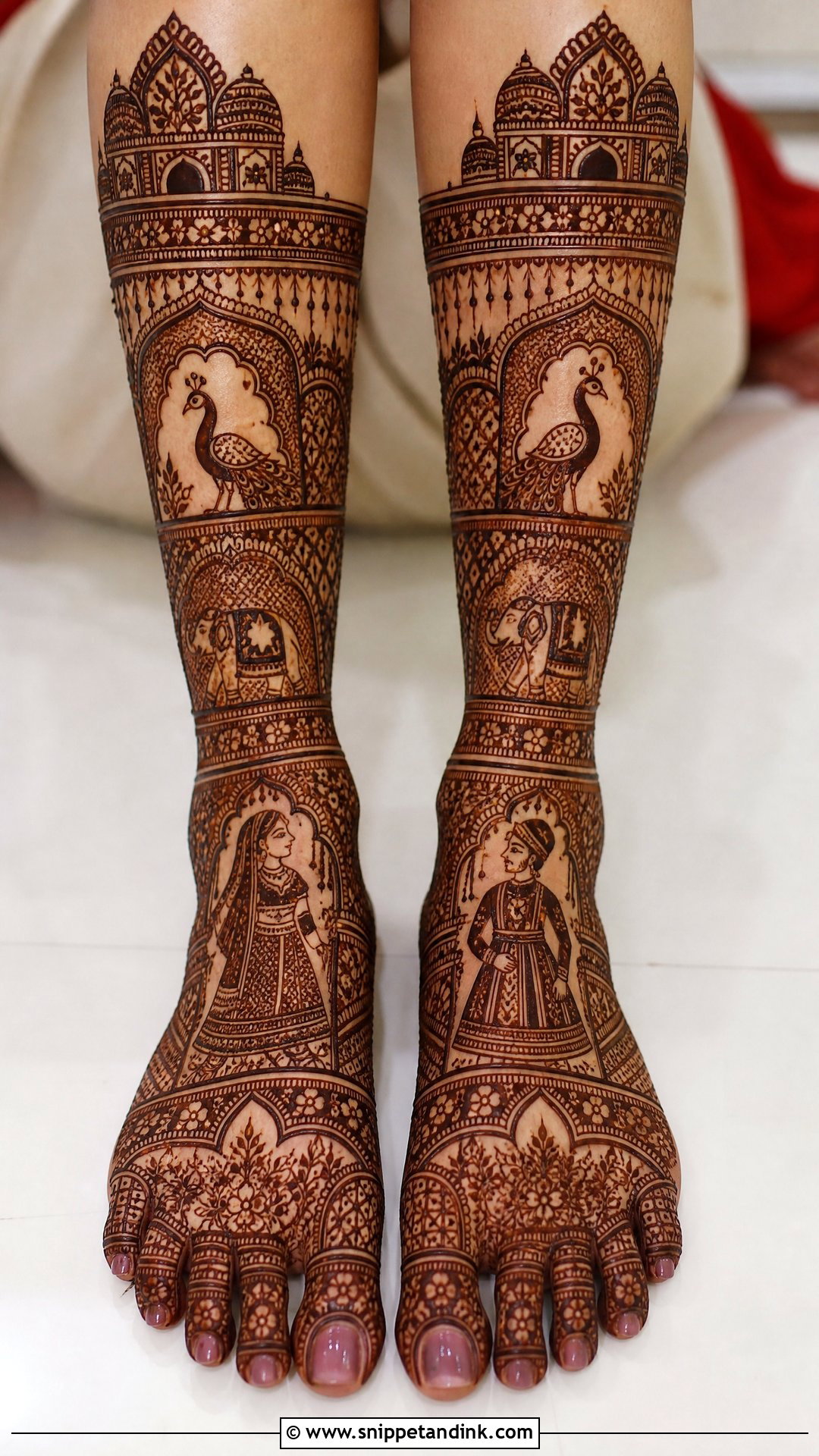 Rajasthani Bridal Feet Mehndi Design - Snippet and Ink - 30 Bridal Feet Mehndi Designs