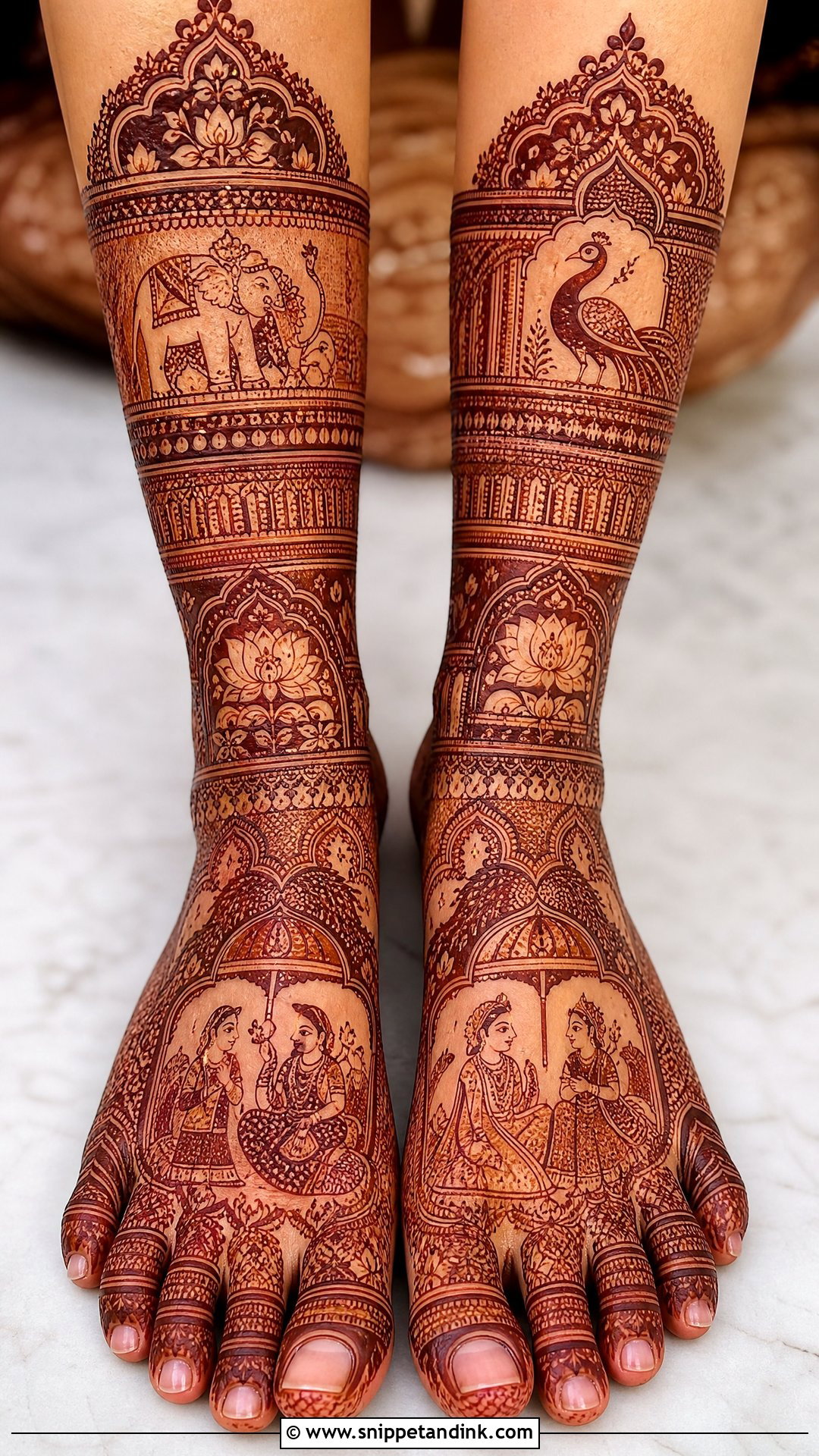 Rajasthani Bridal Feet Mehndi Design - Snippet and Ink - 20 Bridal Mehndi Designs Feet Brides