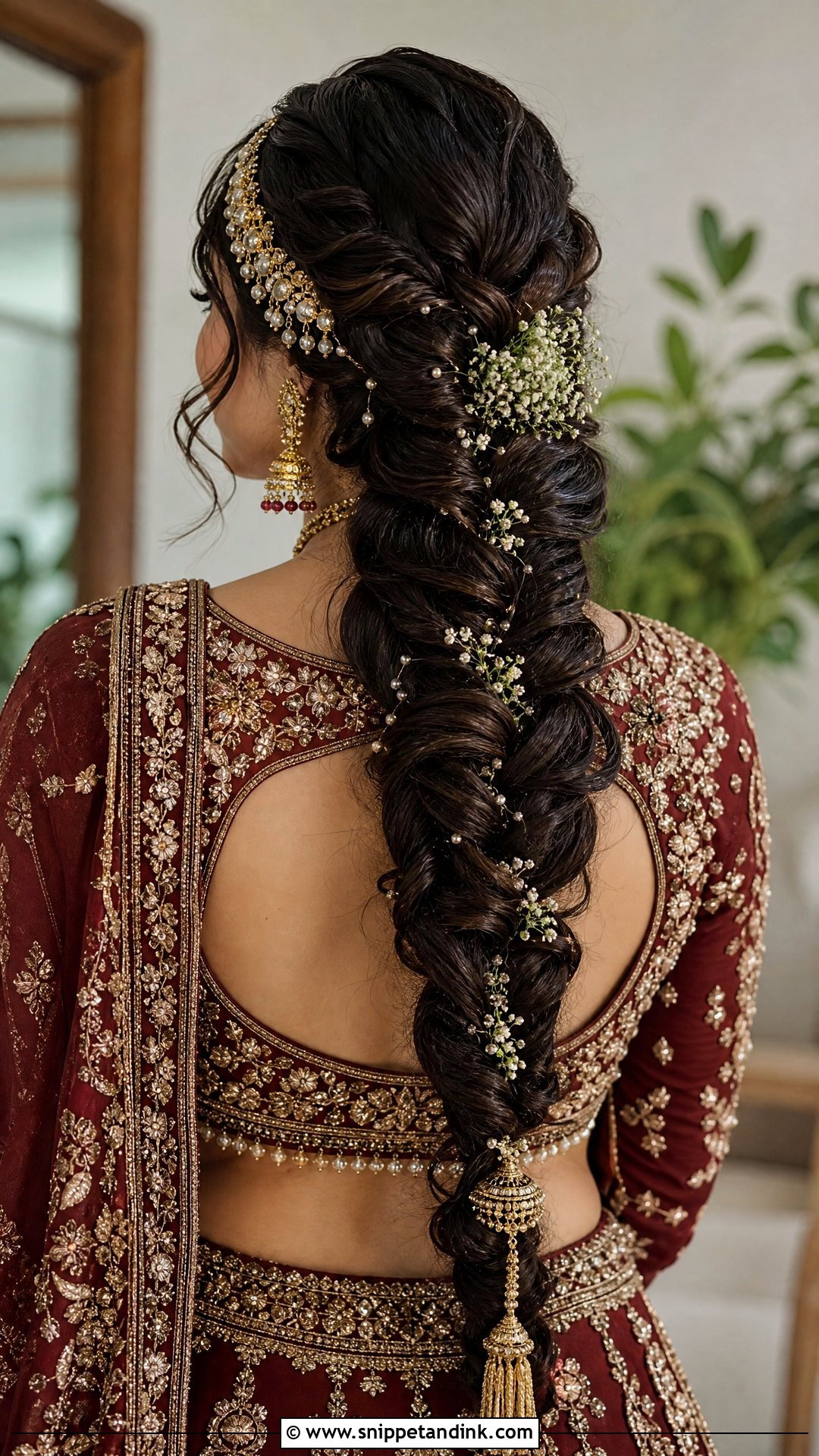 Rajasthani Bridal Fishtail Braid - Snippet and Ink - 20 Rajasthani Bride Hairstyle Ideas