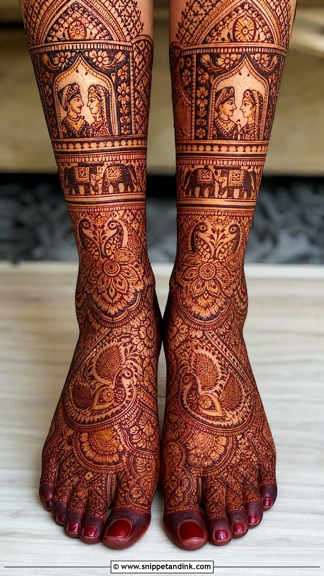 Rajasthani Bridal Foot Mehndi Design - Snippet and Ink - 20 Bridal Mehndi Designs for Feet