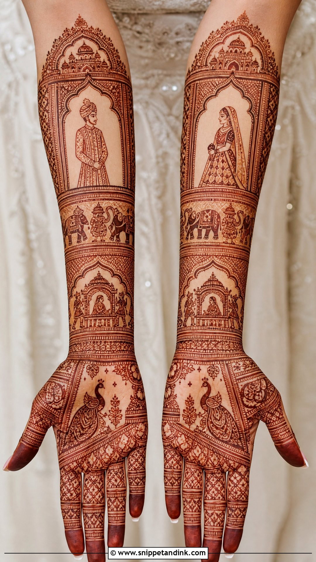 Rajasthani Bridal Full Hand Mehndi Design - Snippet and Ink - 20 Indian Bridal Full Hand Mehndi Designs