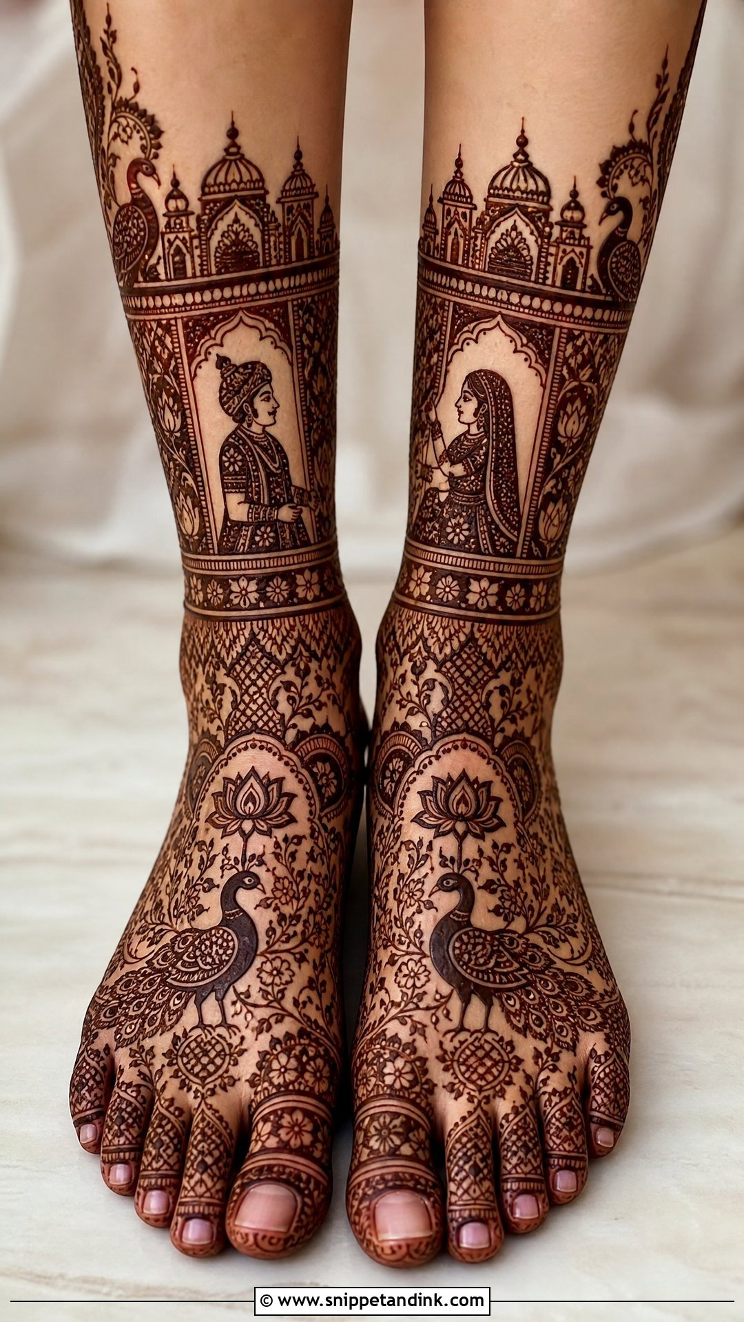 Rajasthani Bridal Leg Mehndi Design - Snippet and Ink - 20 Bridal Mehndi Designs Leg