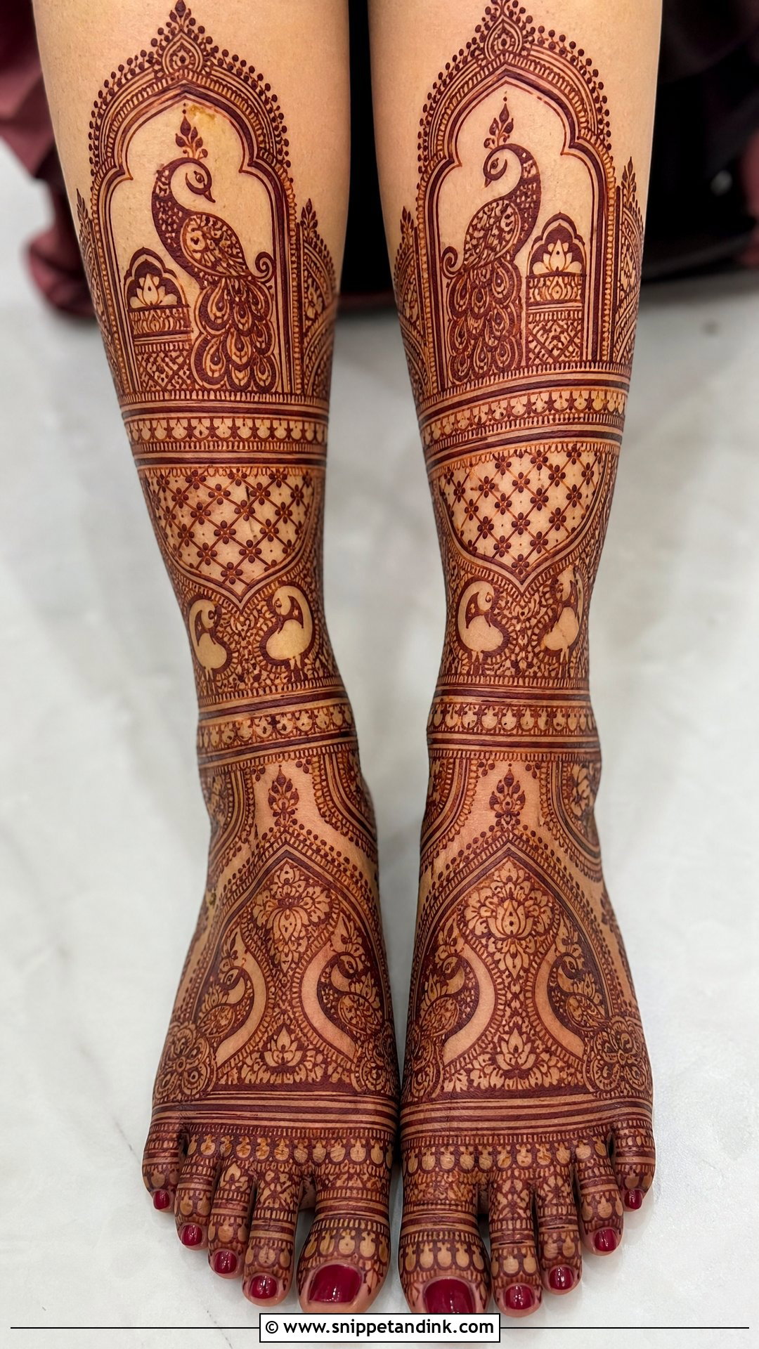 Rajasthani Bridal Leg Mehndi Design - Snippet and Ink - 20 Bridal Mehndi Designs Legs Brides