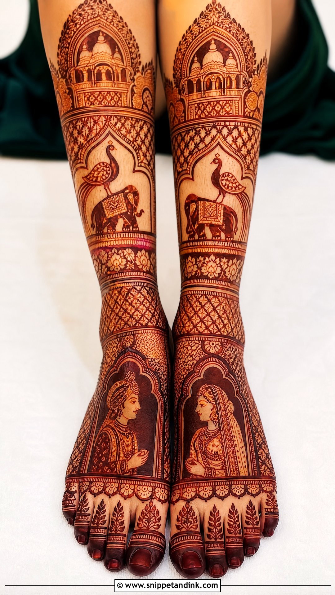 Rajasthani Bridal Leg Mehndi Design - Snippet and Ink - 20 Bride Lag Mehndi Design Ideas