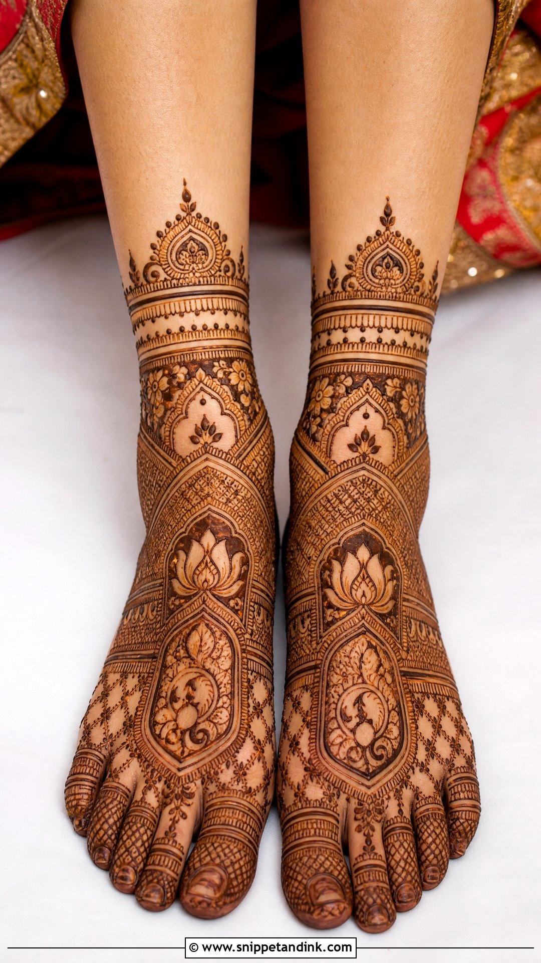Rajasthani Bridal Leg Mehndi Design - Snippet and Ink - 20 Simple Indian Bridal Mehndi Leg Mehendi Design Ideas