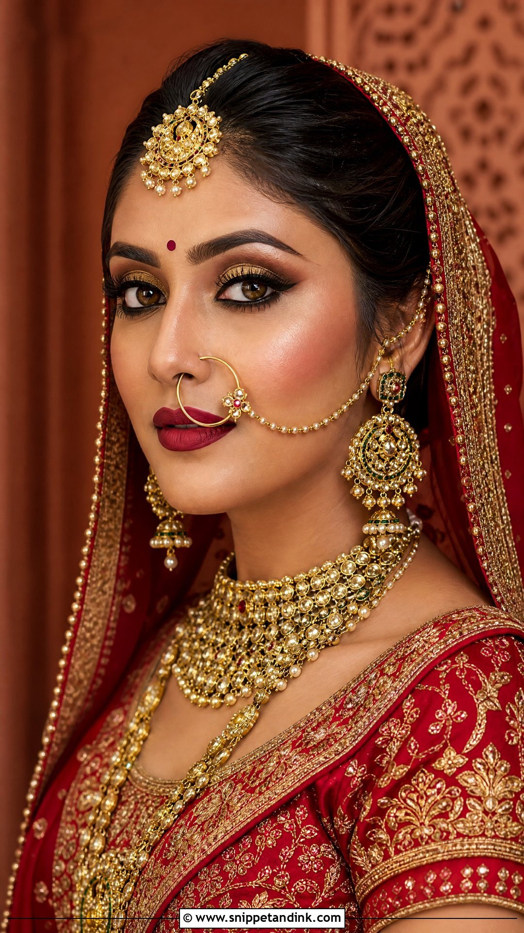 Rajasthani Bridal Makeup - Snippet and Ink - 20 Indian Bridal Makeup Looks
