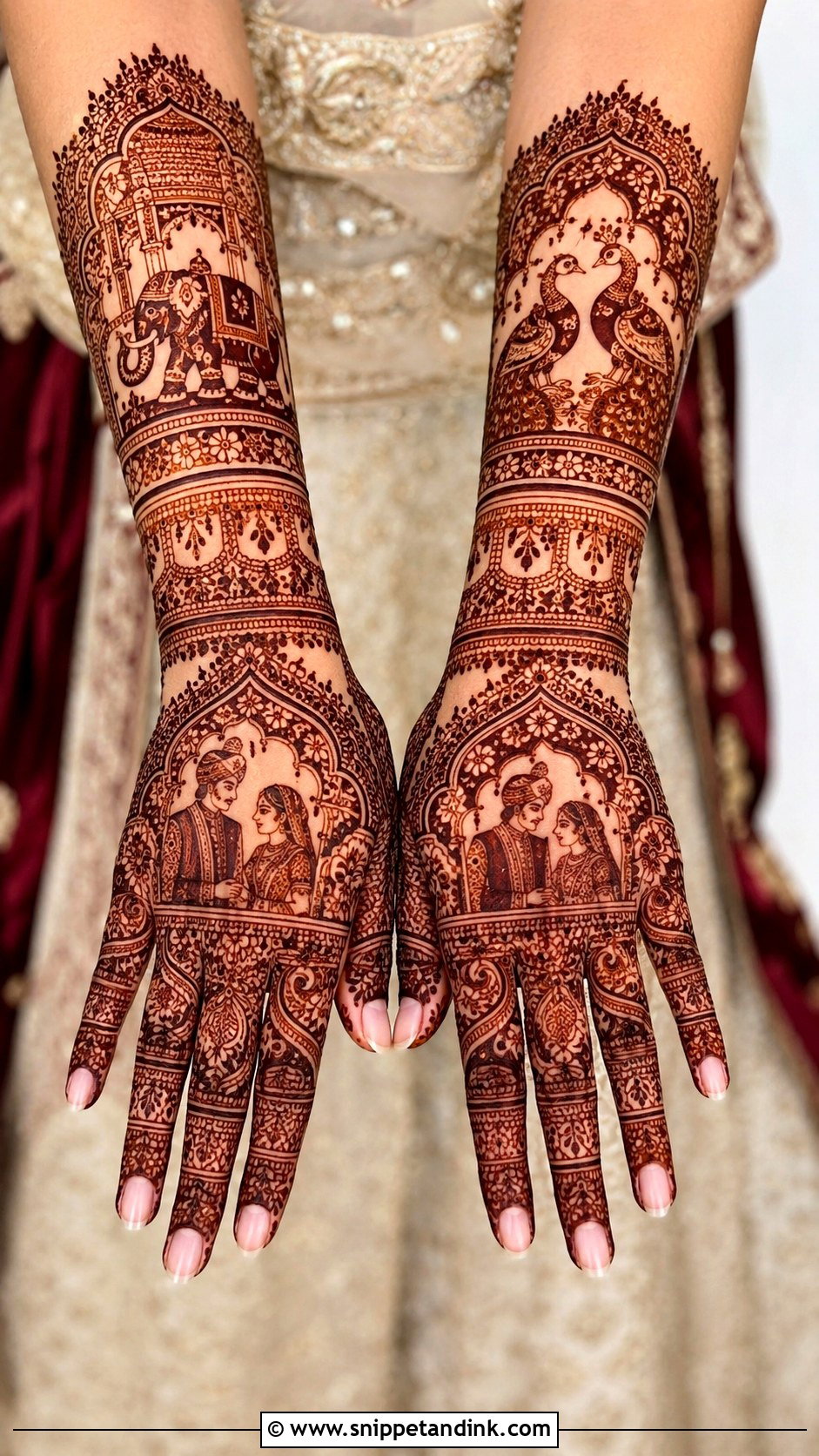 Rajasthani Bridal Mehndi Back Hand - Snippet and Ink - 30 Bridal Mehndi Designs Back Hands Brides