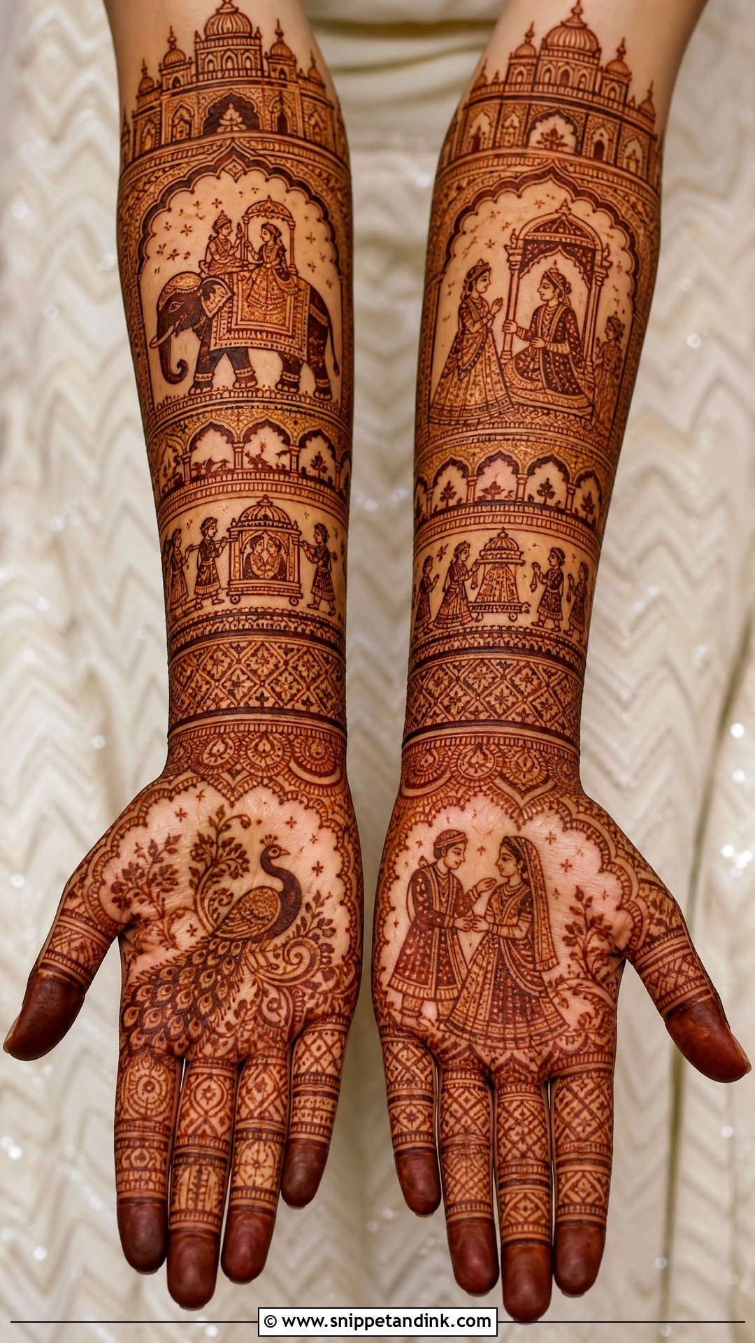 Rajasthani Bridal Mehndi Design - Snippet and Ink - 20 Intricate Bridal Mehndi Designs