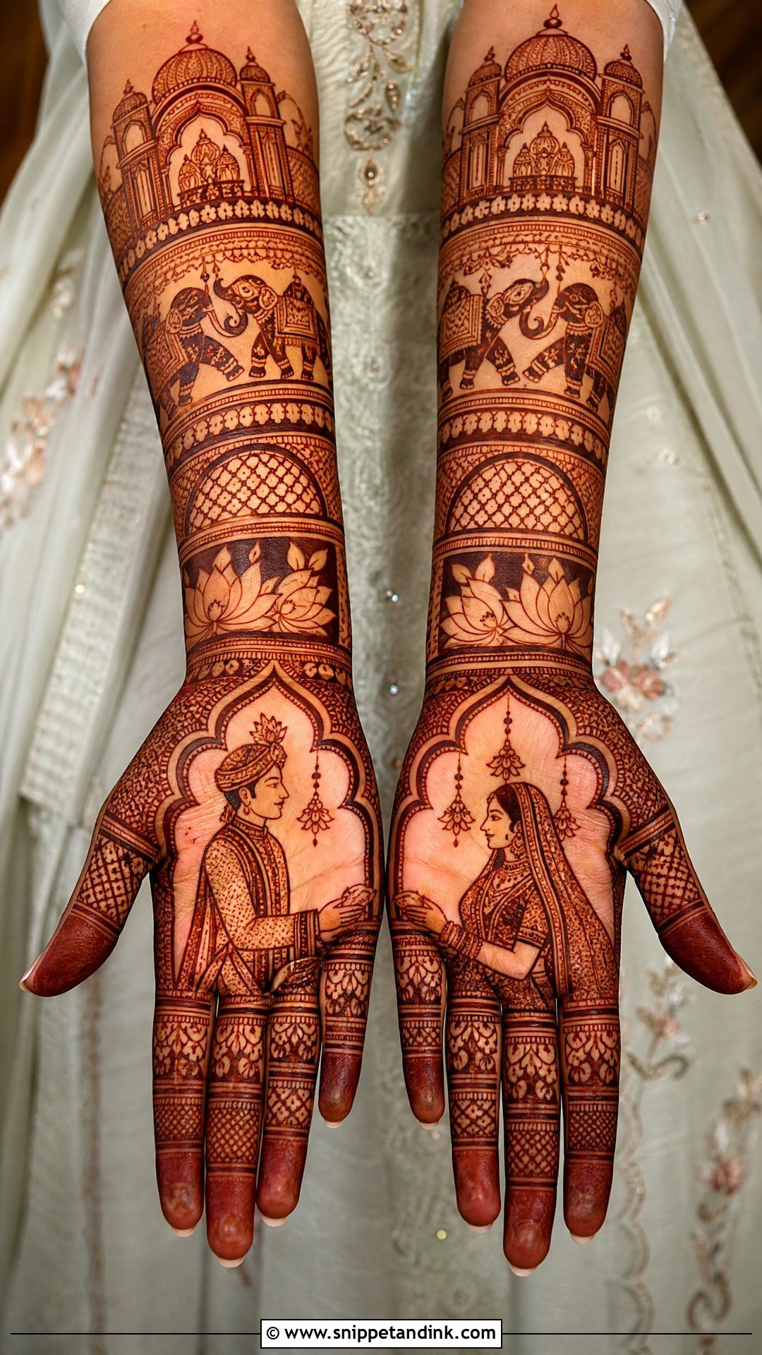 Rajasthani Bridal Mehndi Design - Snippet and Ink - 30 Bridal Hands Mehndi Designs