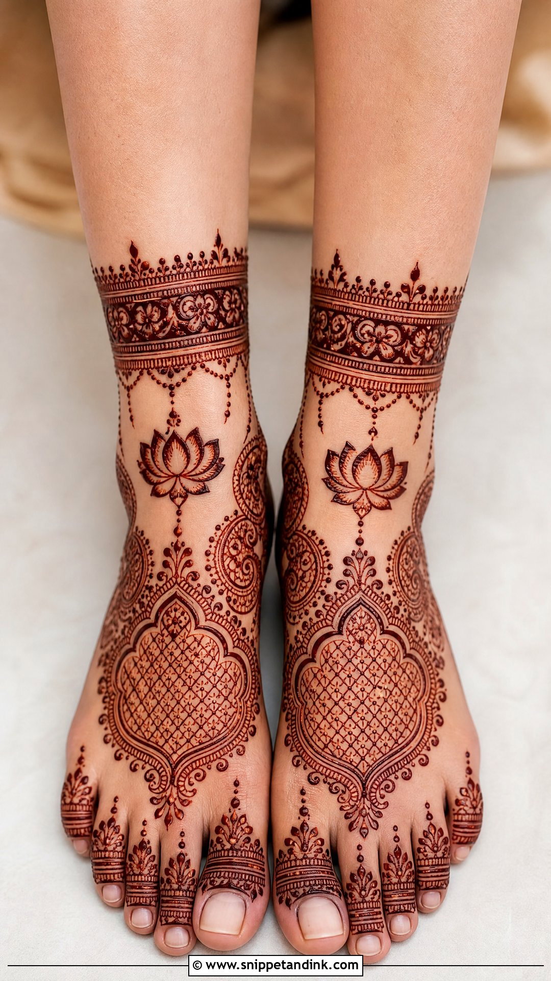 Rajasthani Bridal Mehndi Design For Feet - Snippet and Ink - 25 Rajasthani Bridal Mehndi Designs