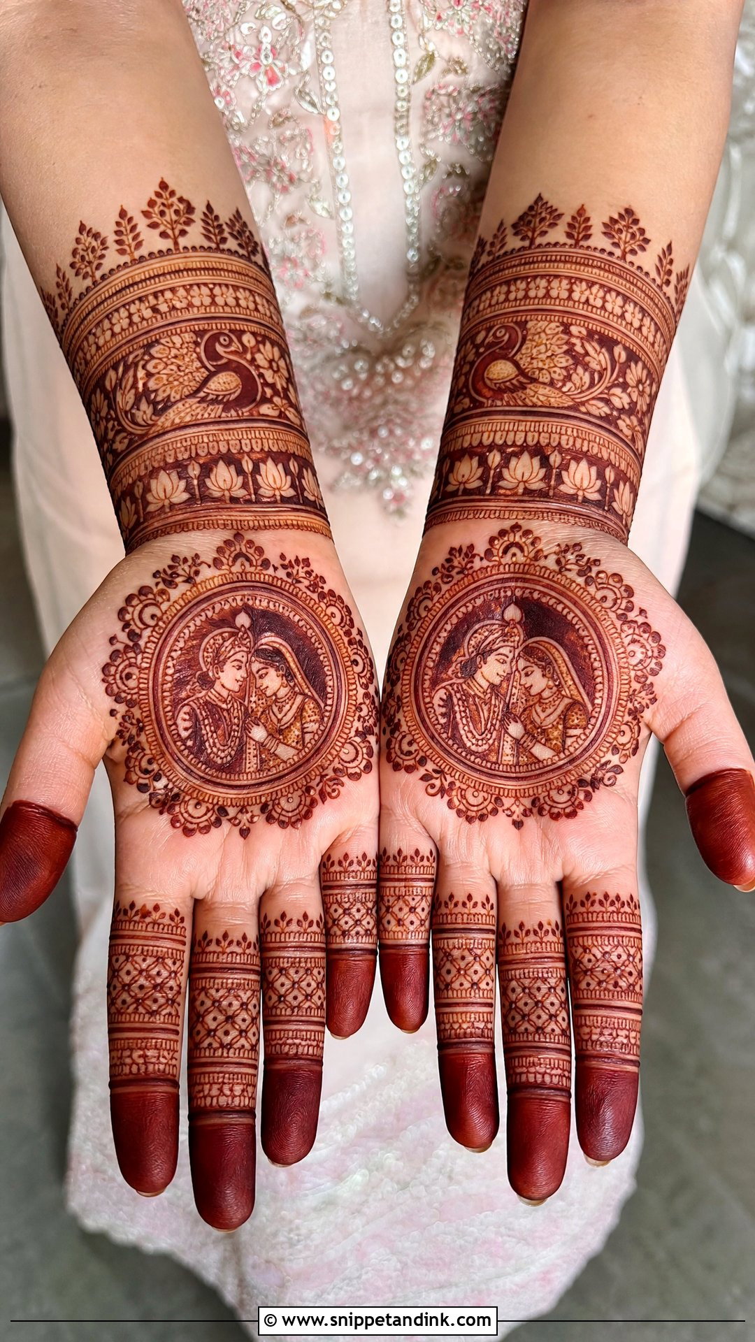 Rajasthani Bridal Mehndi Design Front Hand - Snippet and Ink - 25 Rajasthani Bridal Mehndi Designs