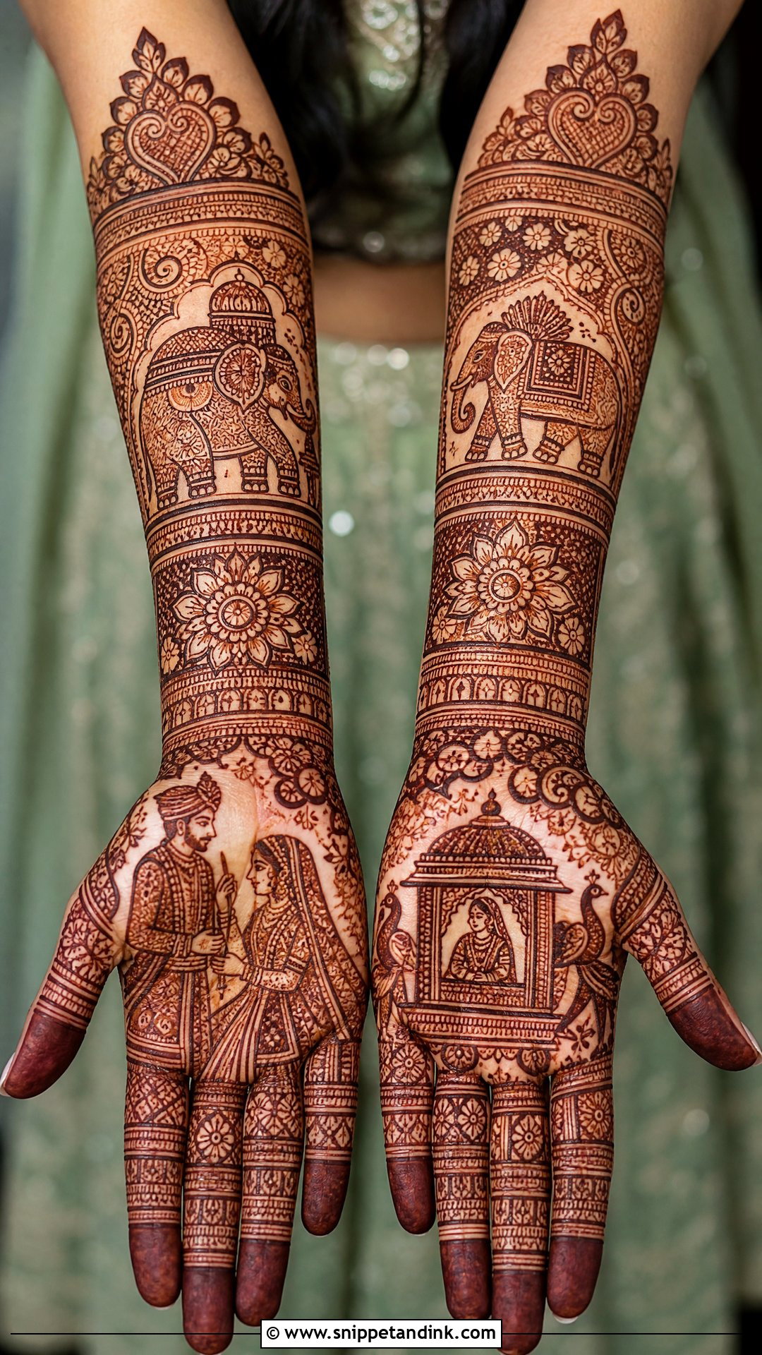 Rajasthani Bridal Mehndi Design Front Hand - Snippet and Ink - 20 Bridal Mehndi Designs Front Hands Brides
