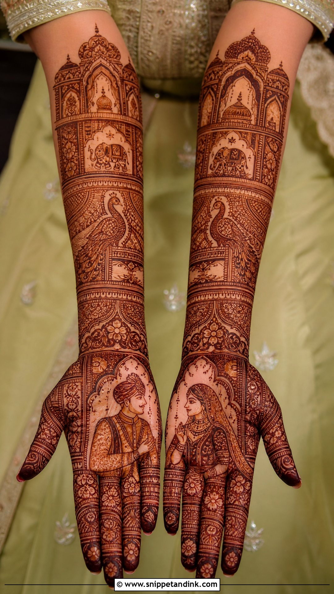Rajasthani Bridal Mehndi Design Full Hand - Snippet and Ink - 20 Bride Hand Mehndi Designs
