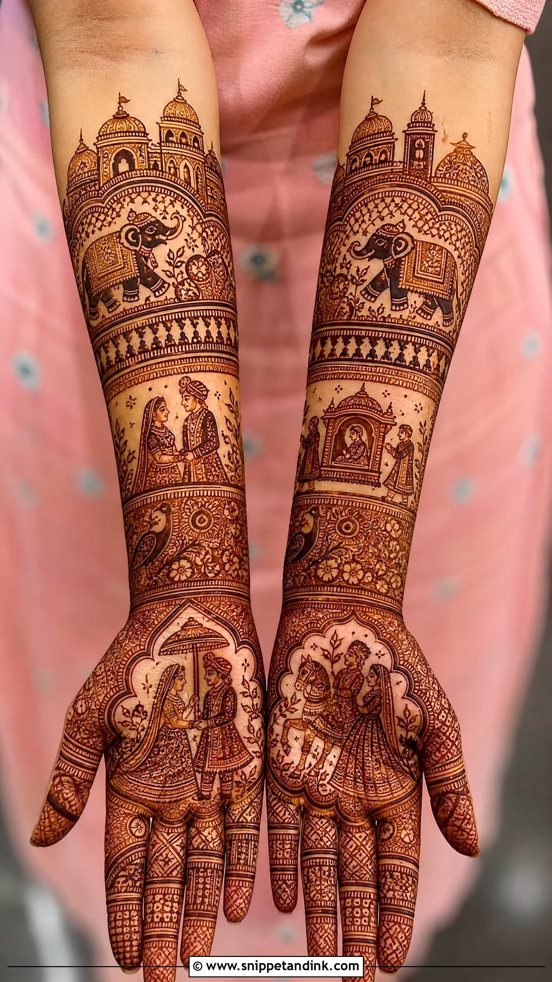 Rajasthani Bridal Mehndi Design - Snippet and Ink - 20 Aesthetic Bridal Mehndi Designs