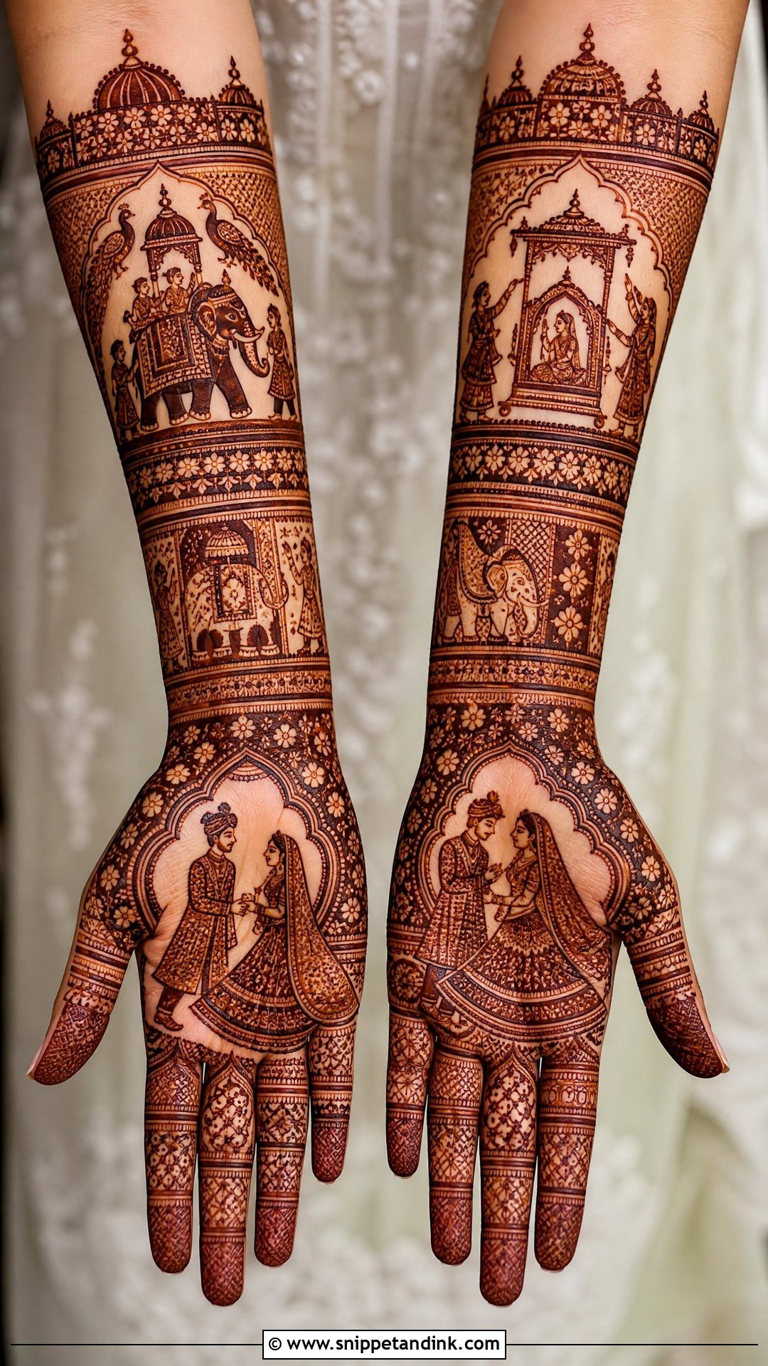 Rajasthani Bridal Mehndi Full Hand - Snippet and Ink - 20 Bridal Mehndi Full Hand Henna Designs