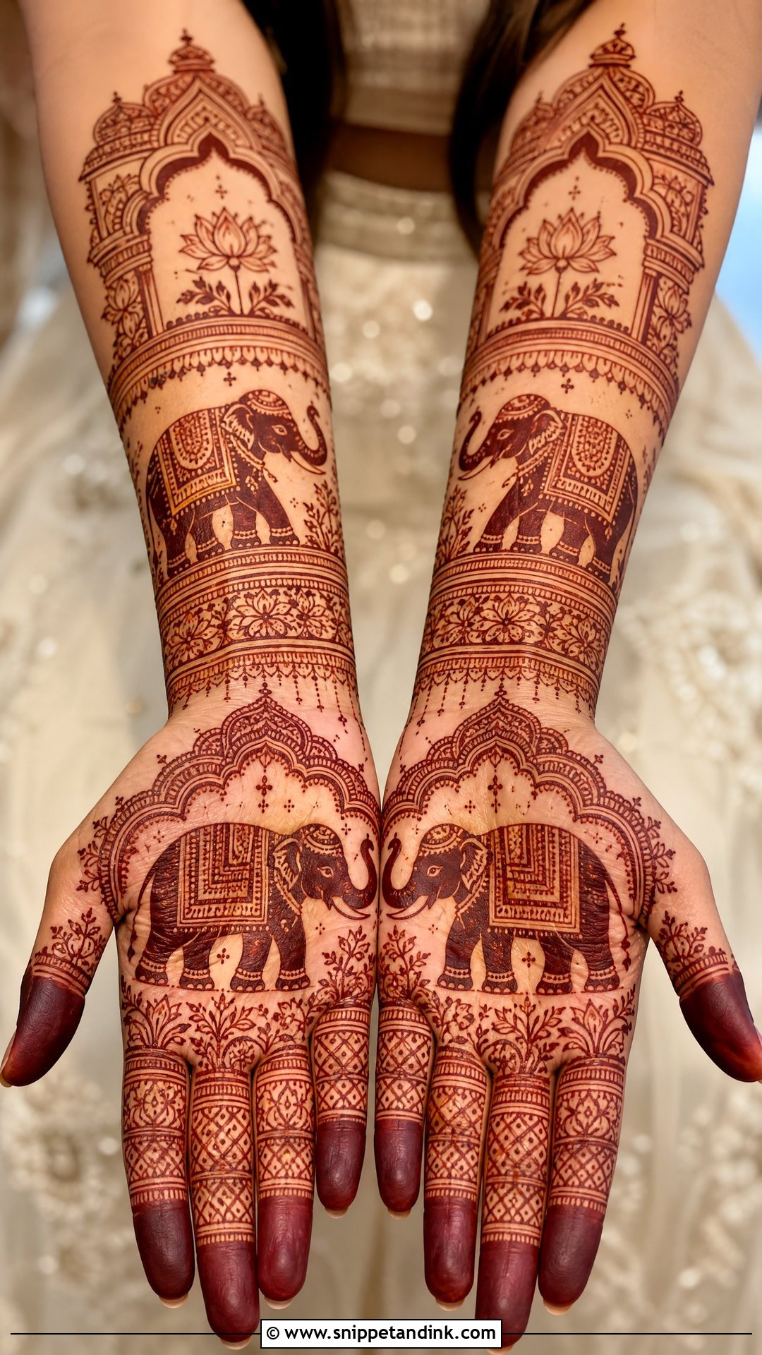 Rajasthani Elephant Bridal Mehndi Design - Snippet and Ink - 25 Rajasthani Bridal Mehndi Designs