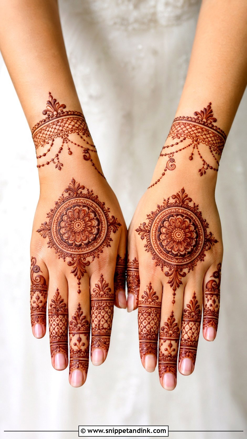 Rajasthani Engagement Mehndi Design - Snippet and Ink - 35 Rajasthani Mehndi Designs