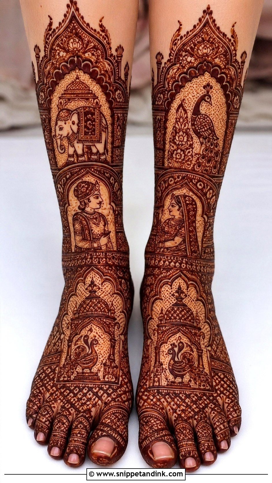 Rajasthani Feet Mehndi Design - Snippet and Ink - 35 Feet Mehndi Designs