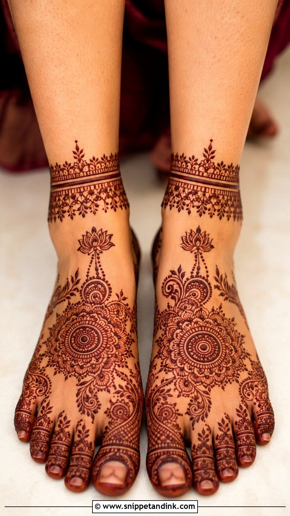 Rajasthani Feet Mehndi Design - Snippet and Ink - 35 Rajasthani Mehndi Designs
