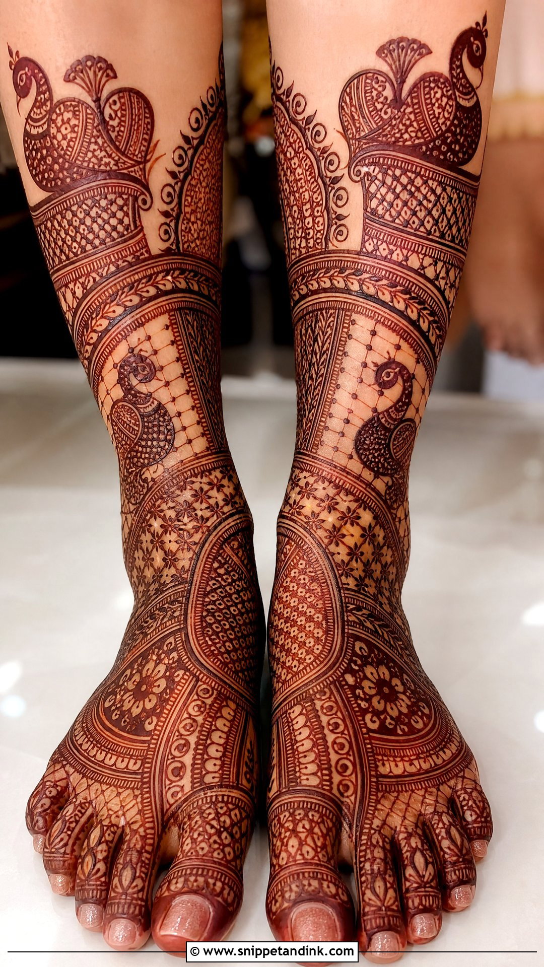 Rajasthani Feet Mehndi Design - Snippet and Ink - 30 Unique Feet Mehndi Designs