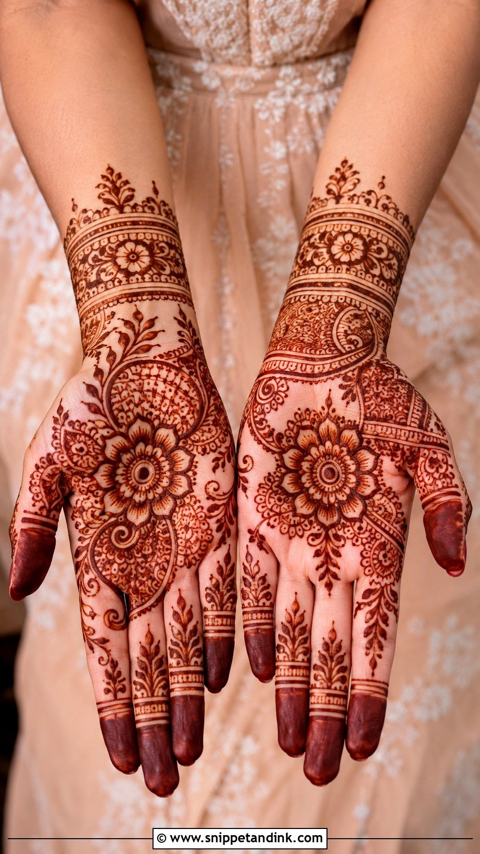 Rajasthani Floral Mehndi Design - Snippet and Ink - 35 Rajasthani Mehndi Designs