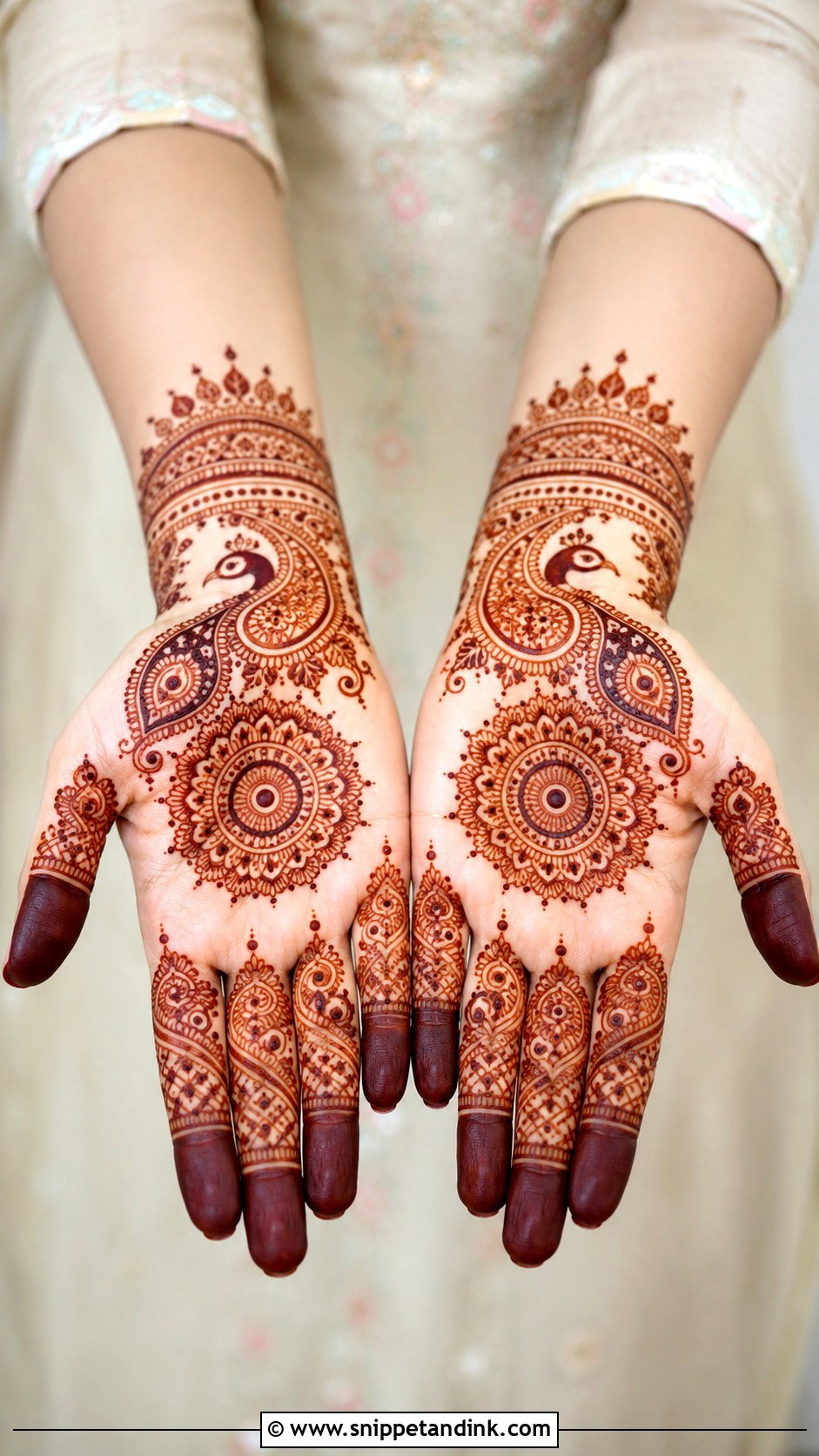 Rajasthani Front Hand Mehndi Design - Snippet and Ink - 35 Rajasthani Mehndi Designs