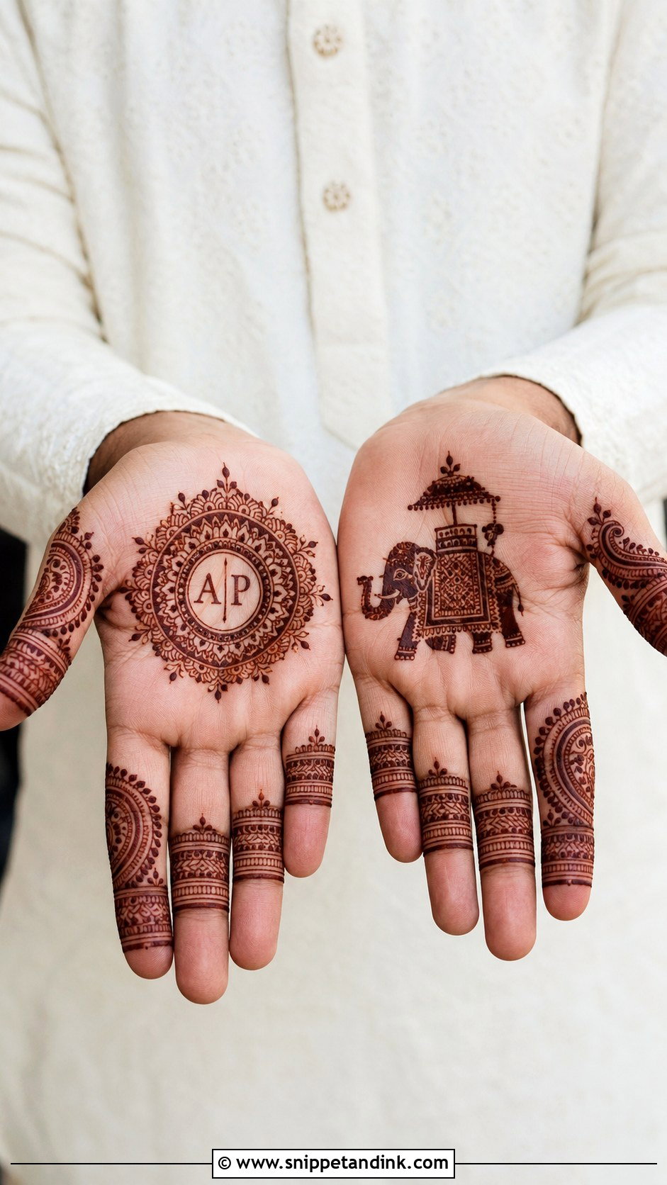 Rajasthani Groom Mehndi Design - Snippet and Ink - 35 Rajasthani Mehndi Designs