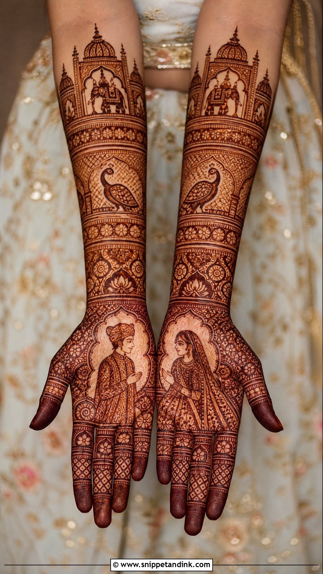 Rajasthani Hindu Bridal Mehndi Design - Snippet and Ink - 25 Hindu Bridal Mehndi Designs