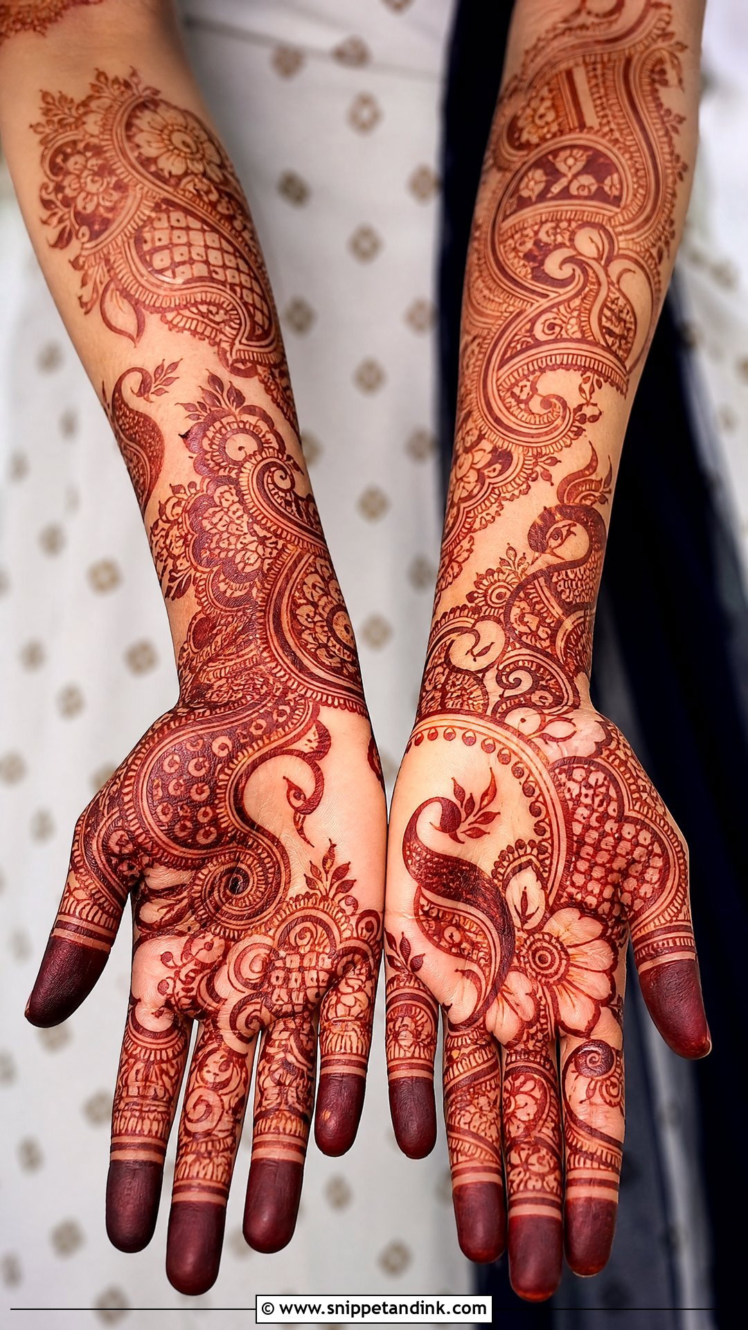 Rajasthani Indo Arabic Bridal Mehndi Design - Snippet and Ink - 25 Rajasthani Bridal Mehndi Designs
