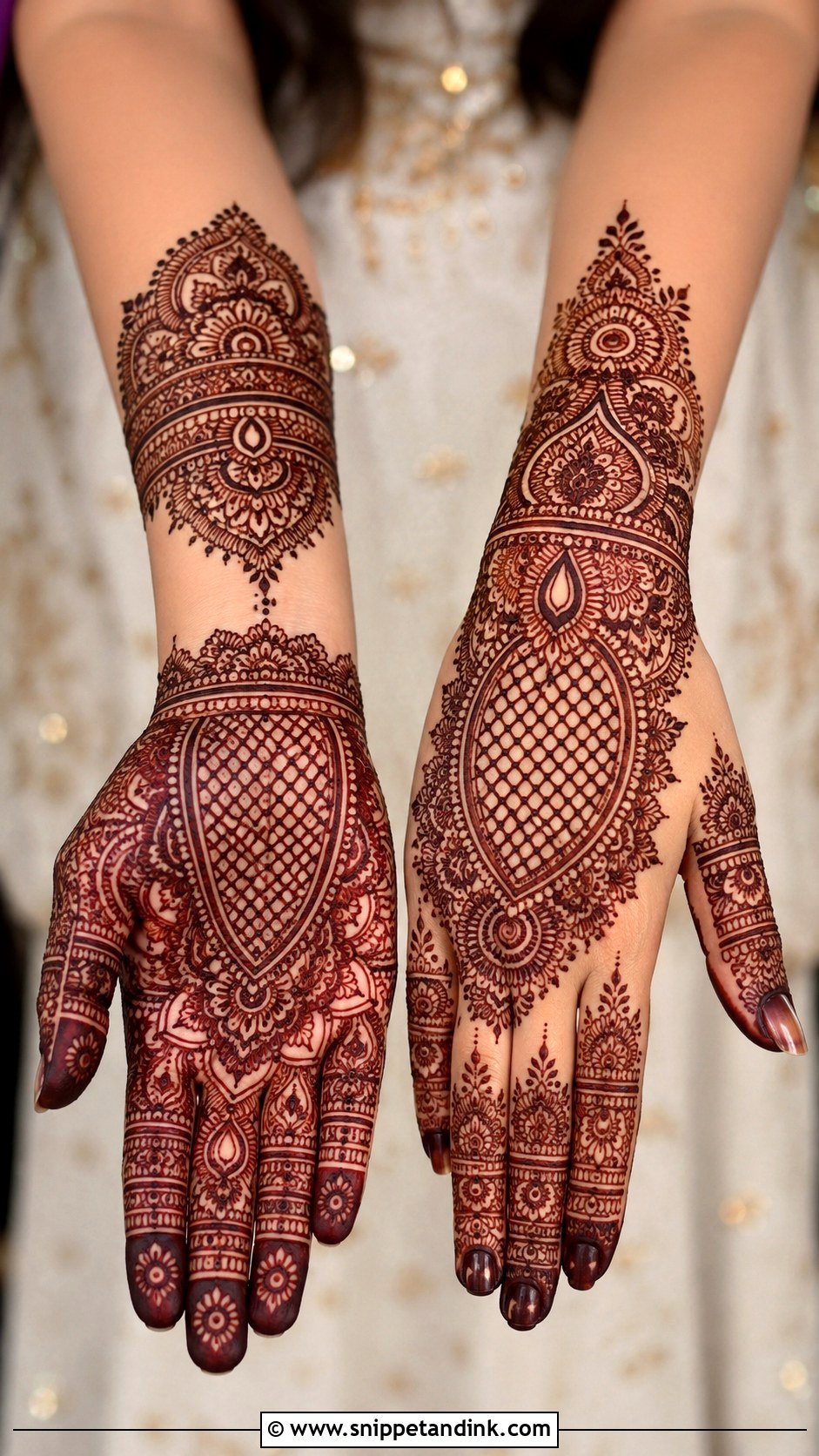 Rajasthani Jaali Mehndi Design - Snippet and Ink - 35 Rajasthani Mehndi Designs