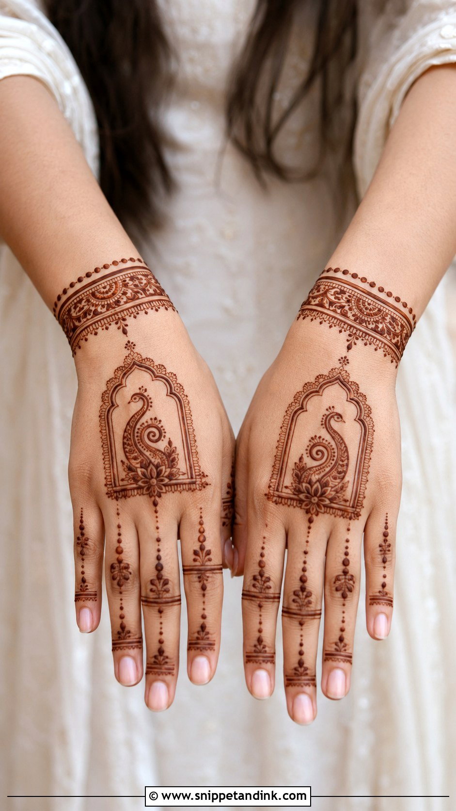 Rajasthani Minimal Mehndi Design - Snippet and Ink - 35 Rajasthani Mehndi Designs