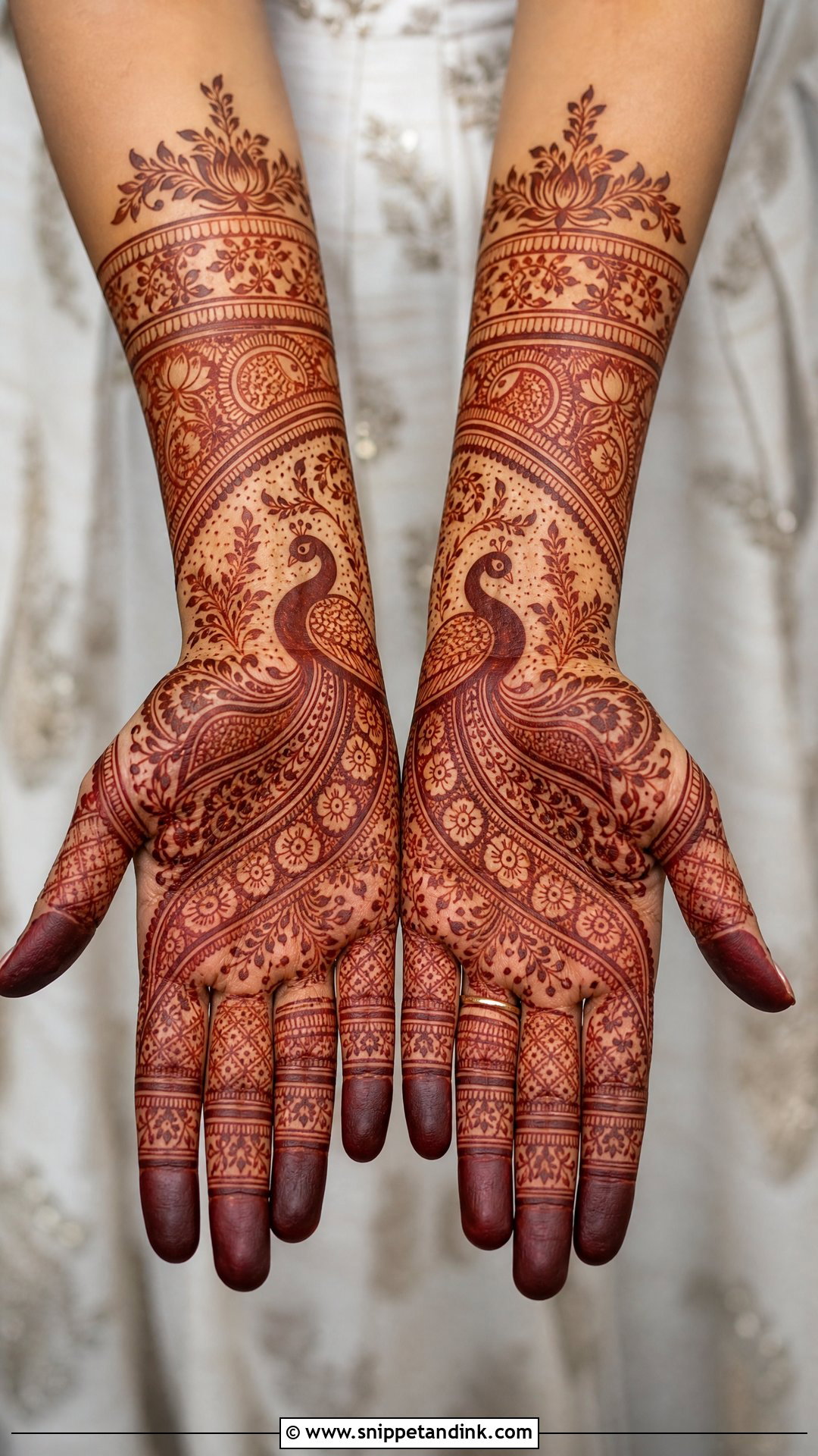 Rajasthani Peacock Bridal Mehndi Design - Snippet and Ink - 25 Rajasthani Bridal Mehndi Designs