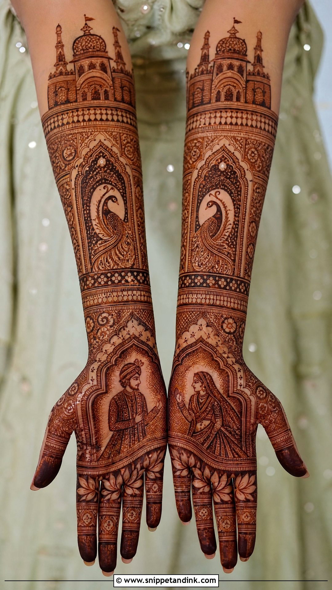 Rajasthani Peacock Bridal Mehndi Design - Snippet and Ink - 20 Peacock Bridal Mehndi Designs