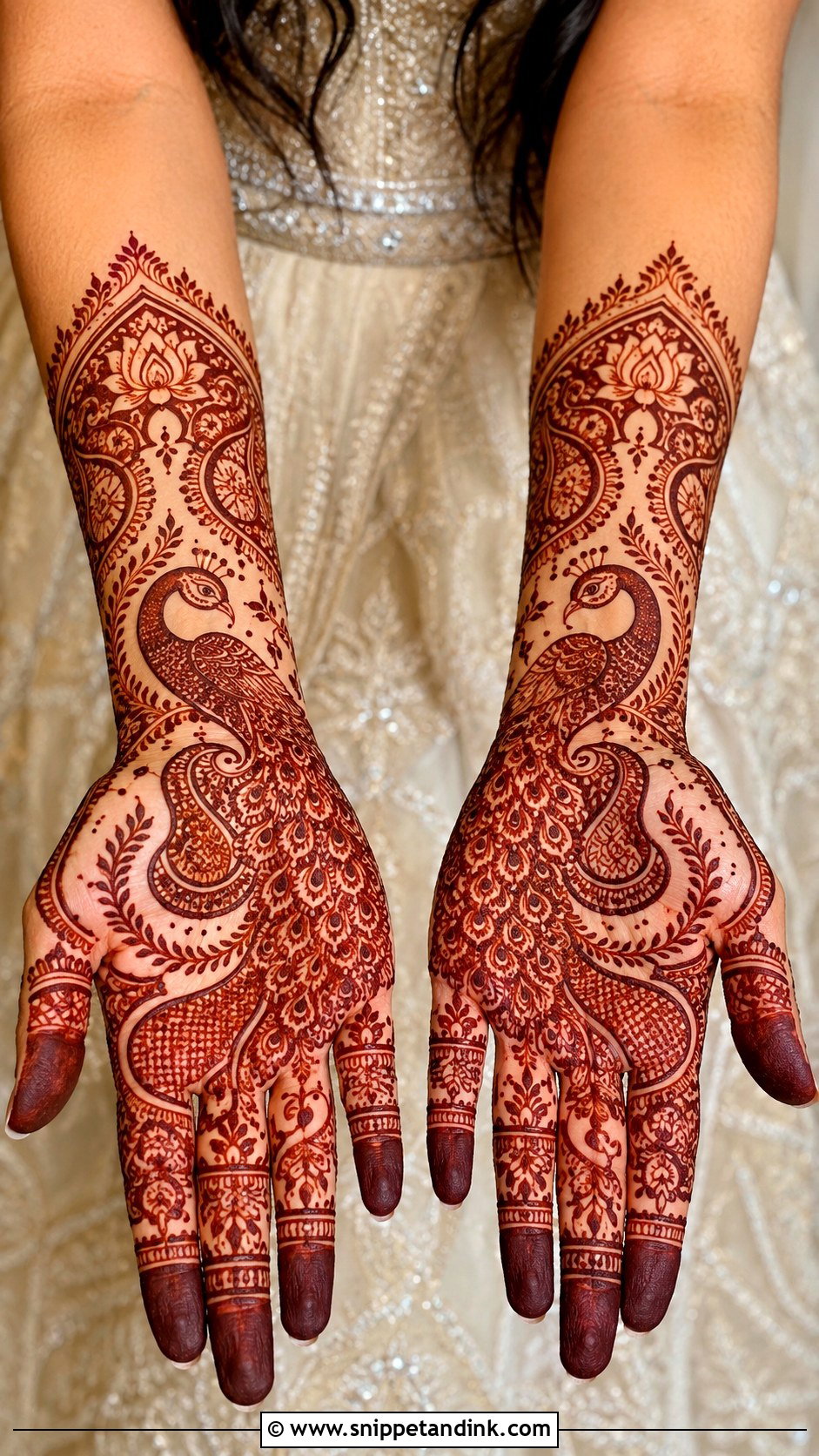 Rajasthani Peacock Mehndi Design - Snippet and Ink - 35 Rajasthani Mehndi Designs
