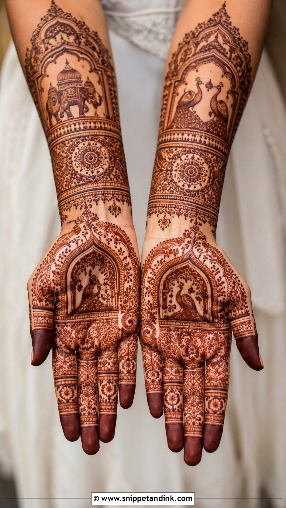 Rajasthani Royal Mehndi Design - Snippet and Ink - 35 Rajasthani Mehndi Designs