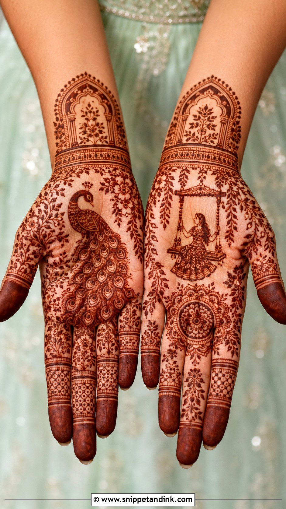 Rajasthani Teej Mehndi Design - Snippet and Ink - 35 Rajasthani Mehndi Designs