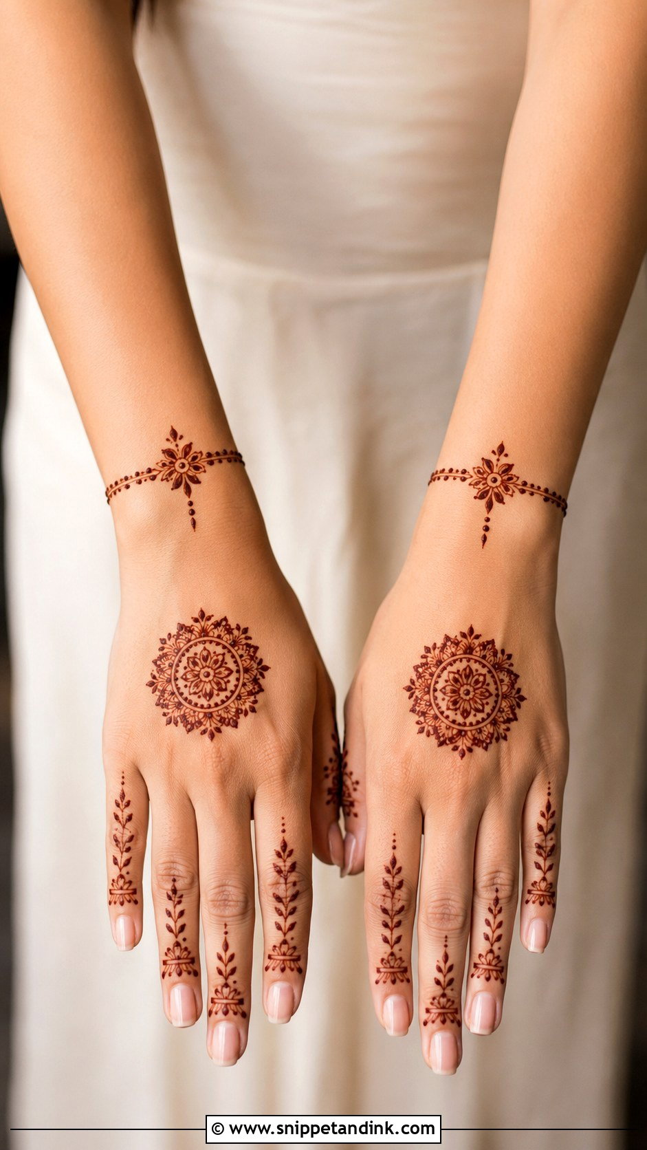 Rajasthani Tikki Mehndi Design - Snippet and Ink - 35 Tikki Mehndi Design Ideas