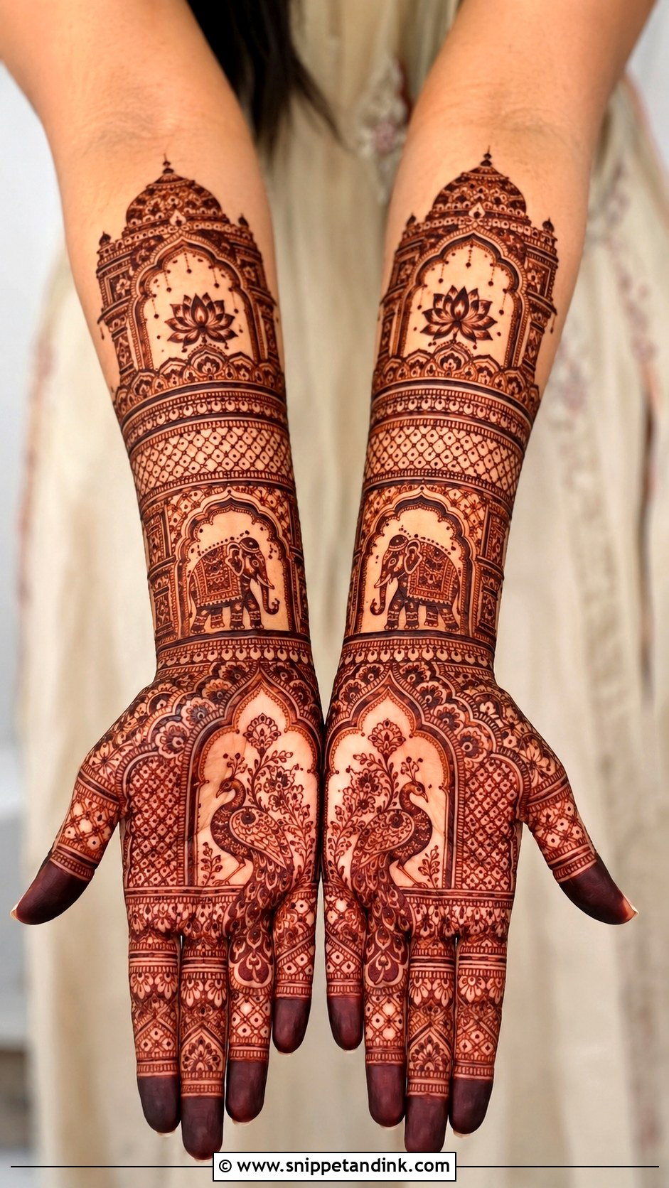 Rajputi Bridal Mehndi Design - Snippet and Ink - 30 Bridal Mehndi Design Ideas